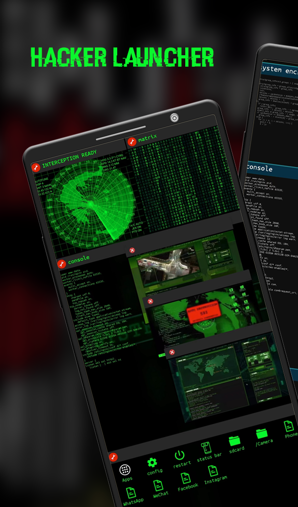 اسکرین شات 1 برنامه Hacker Launcher