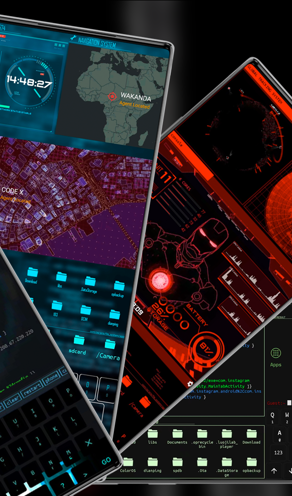 اسکرین شات 2 برنامه Hacker System Launcher