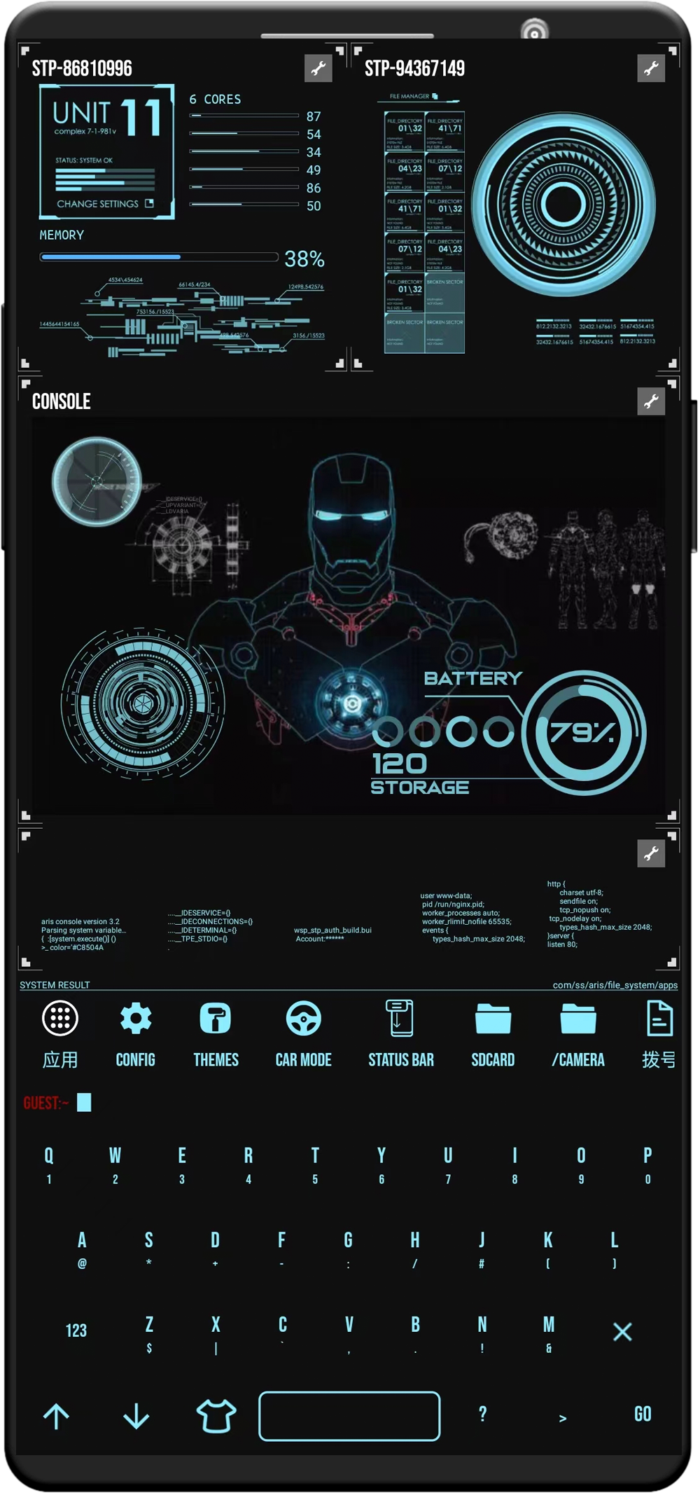 اسکرین شات 1 برنامه Jarvis Assistant Launcher