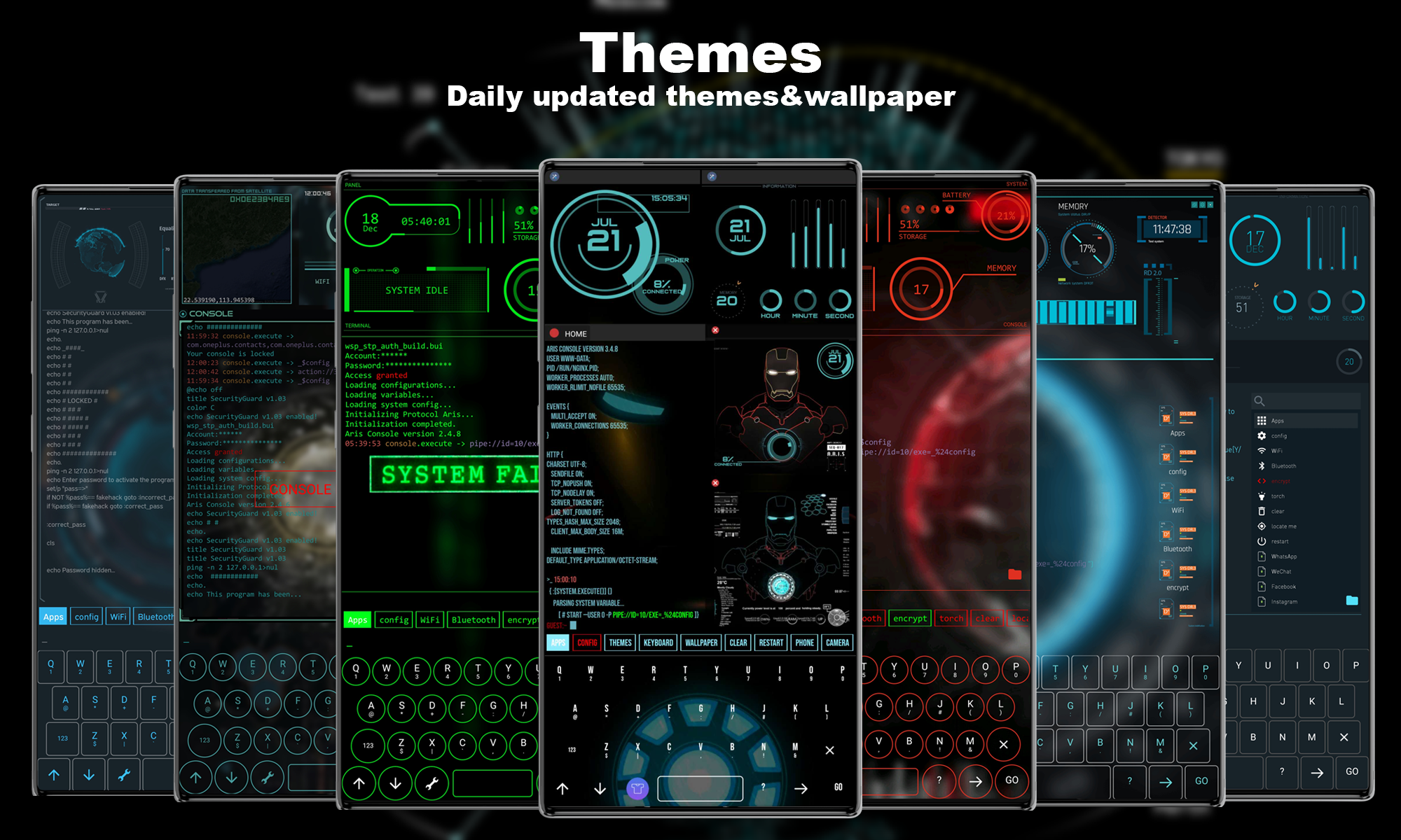 اسکرین شات 2 برنامه Futuristic Launcher
