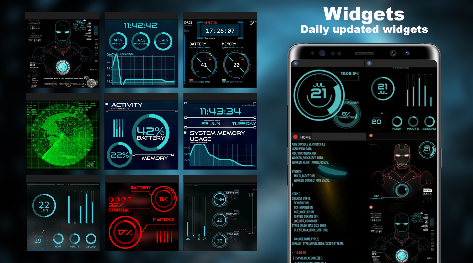 اسکرین شات 3 برنامه Futuristic Launcher