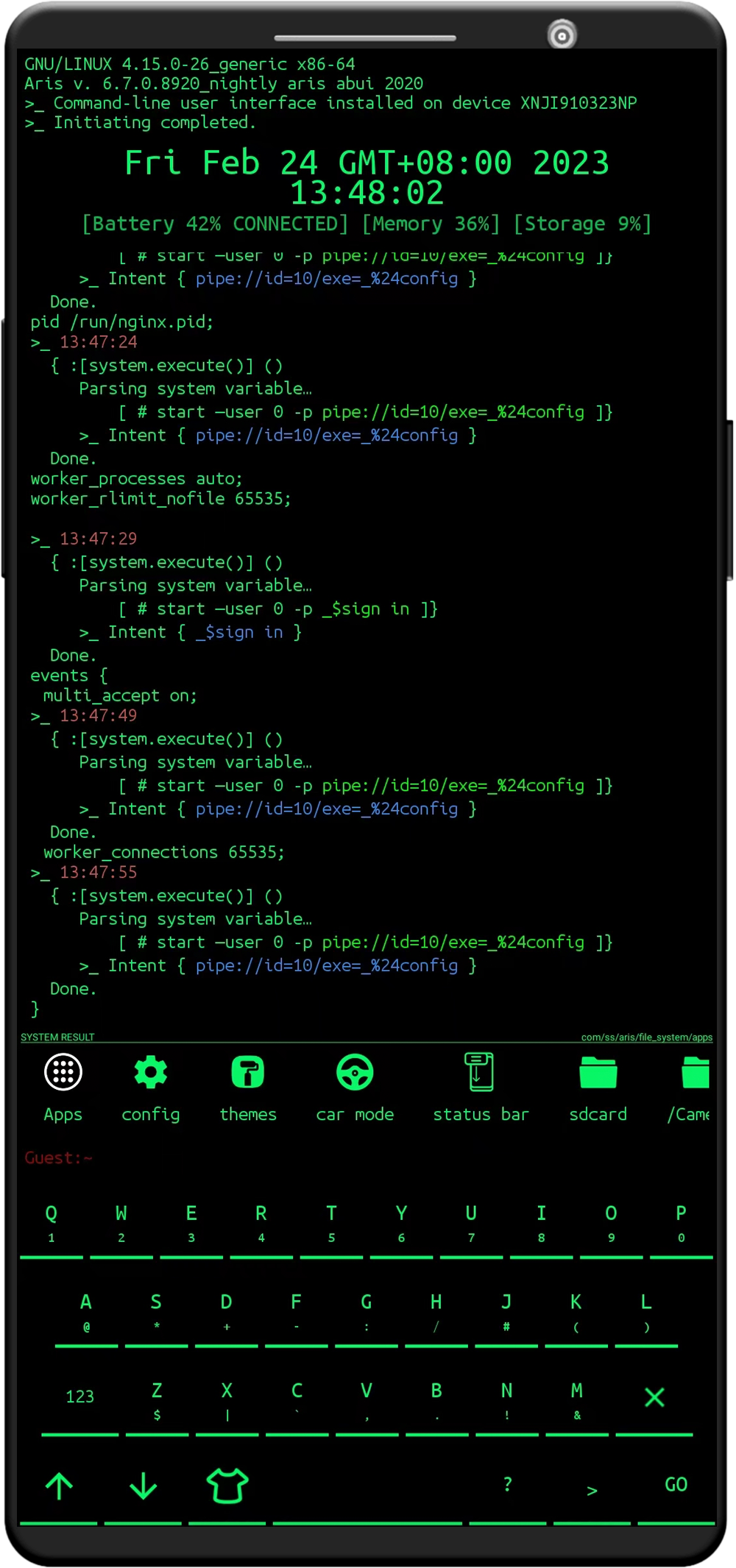 اسکرین شات 5 برنامه Termux Launcher