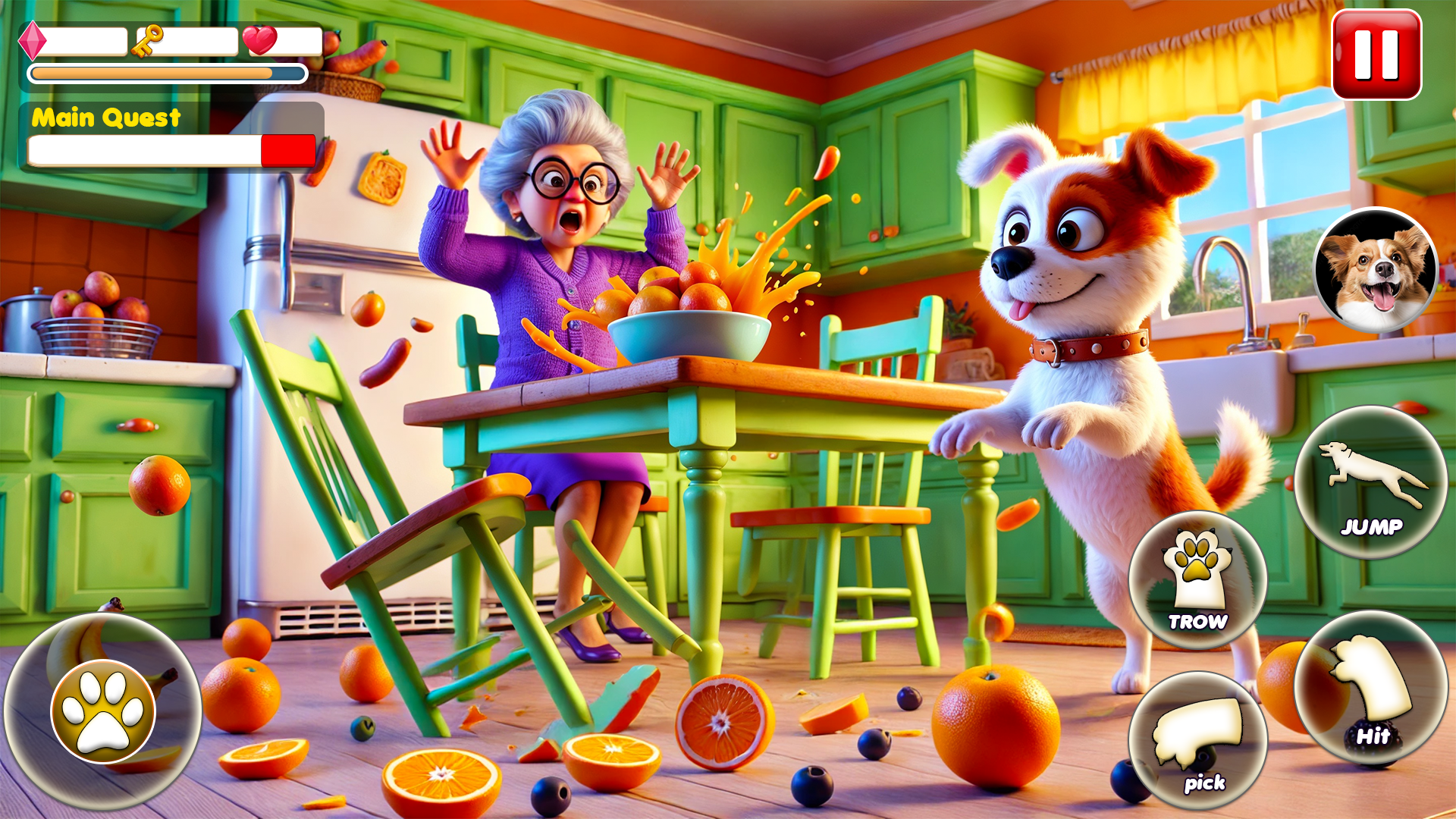 اسکرین شات 6 بازی Bad Cat vs Angry Granny: Prank