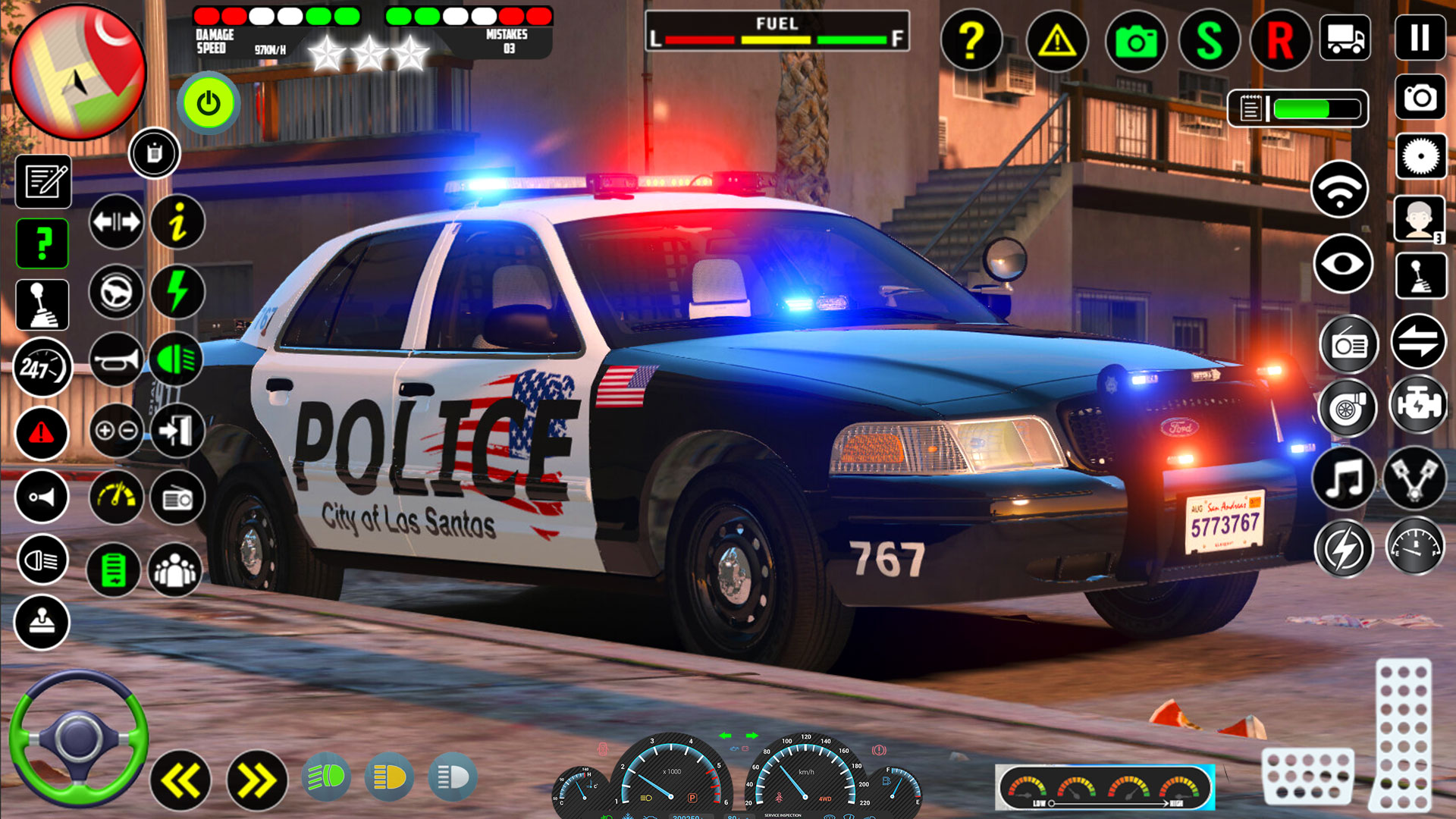 اسکرین شات 3 بازی US Police Car Driving Games 3D