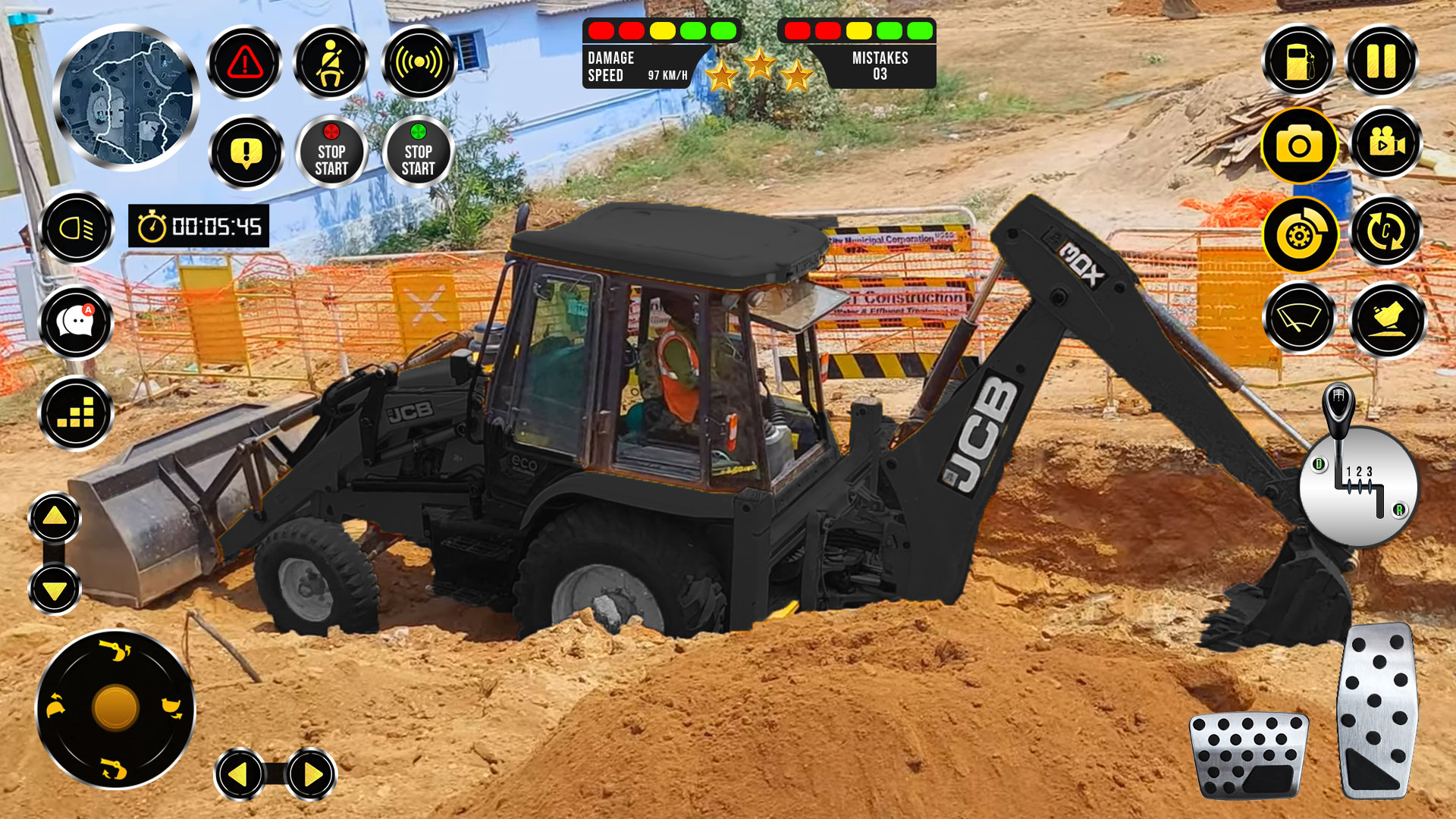اسکرین شات 5 بازی City Construction 3D- JCB Game