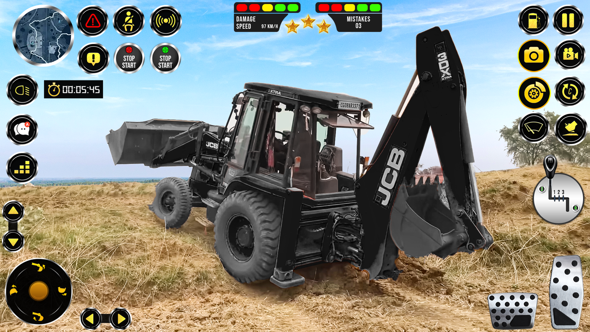 اسکرین شات 4 بازی City Construction 3D- JCB Game