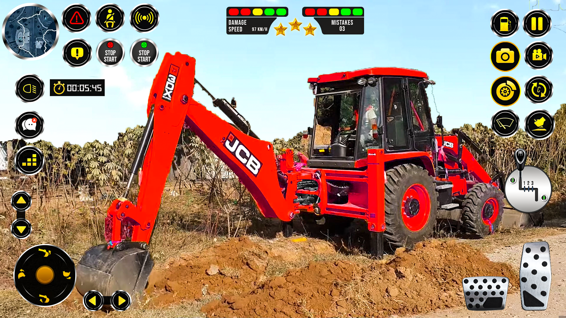 اسکرین شات 3 بازی City Construction 3D- JCB Game