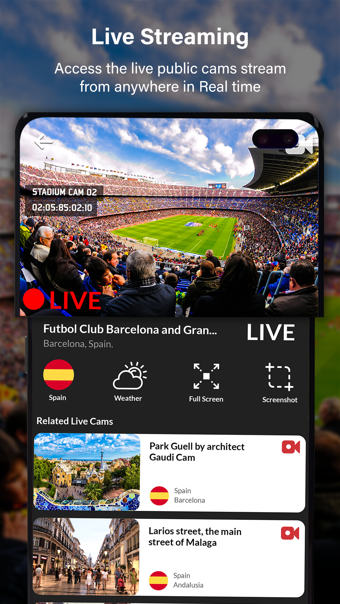 اسکرین شات 6 برنامه Live Earth Cam Street View