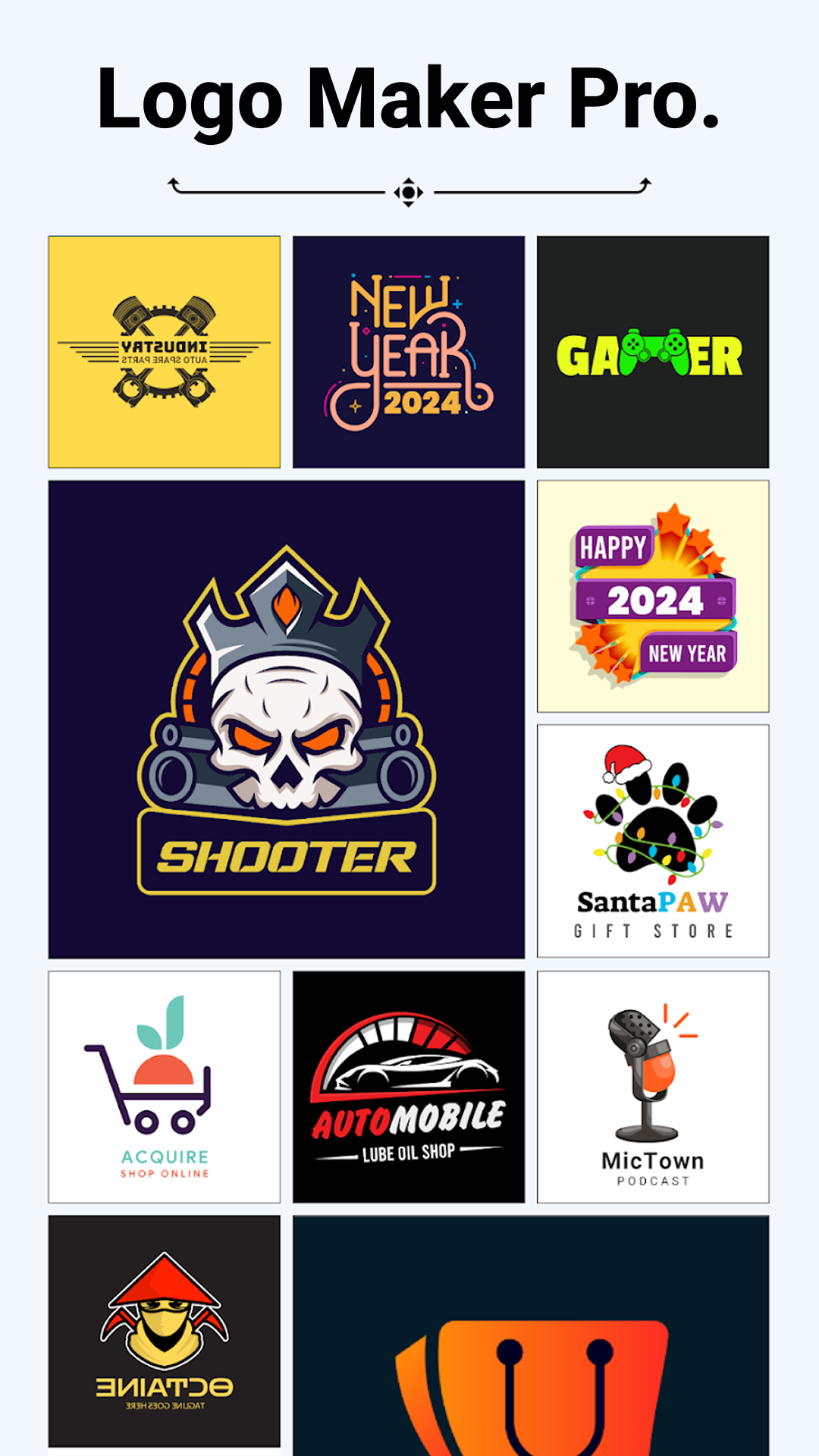 اسکرین شات 1 برنامه Logo Maker And Logo Creator 3D