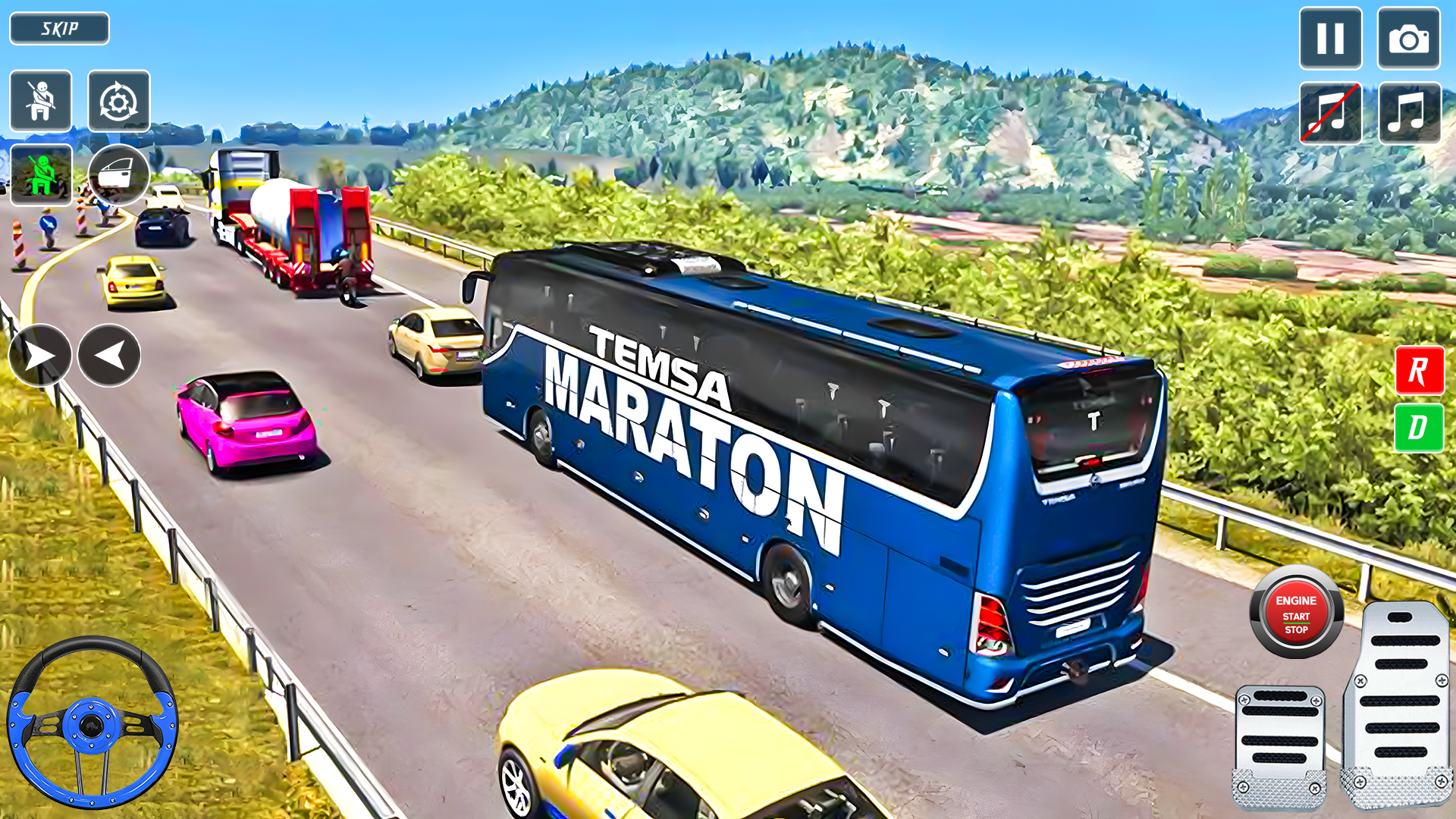 اسکرین شات 3 بازی Bus Driving Games 3D: Bus Game