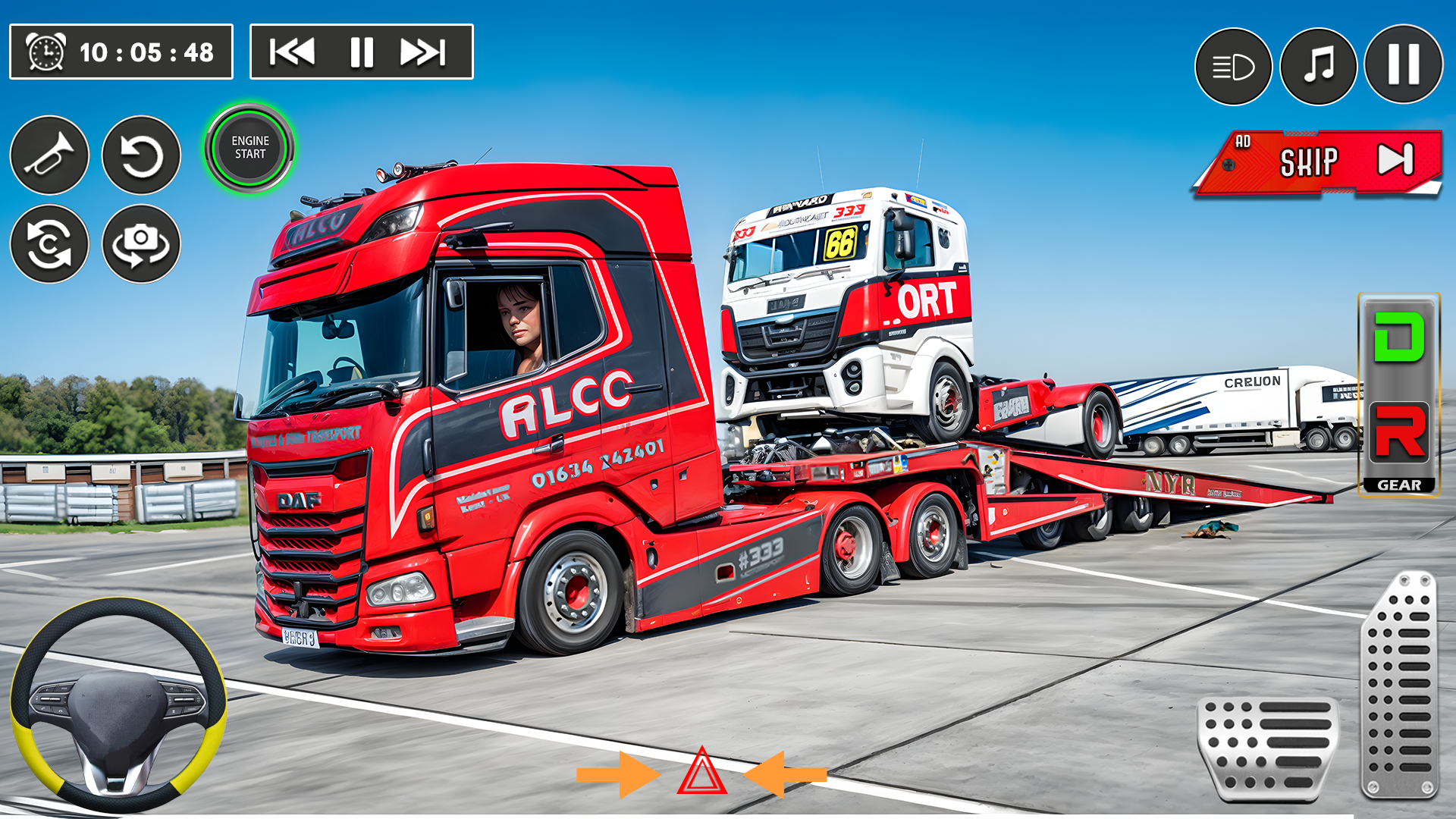 اسکرین شات 5 بازی Heavy City Truck trailer Game