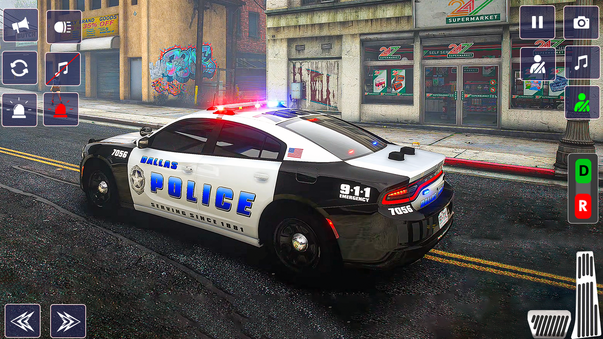 اسکرین شات 3 بازی US Police Games Car Games 3D