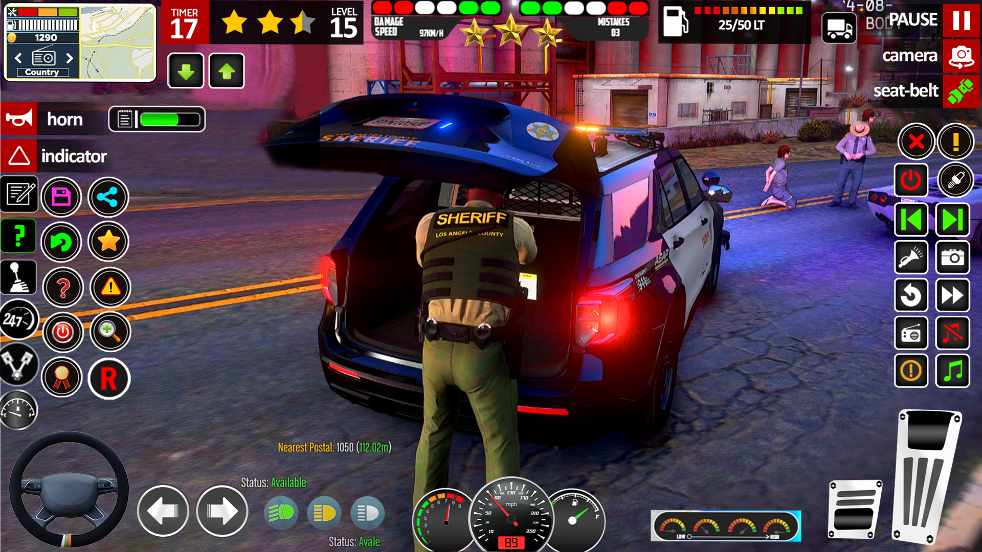 اسکرین شات 2 بازی US Police Car Parking Games 3D
