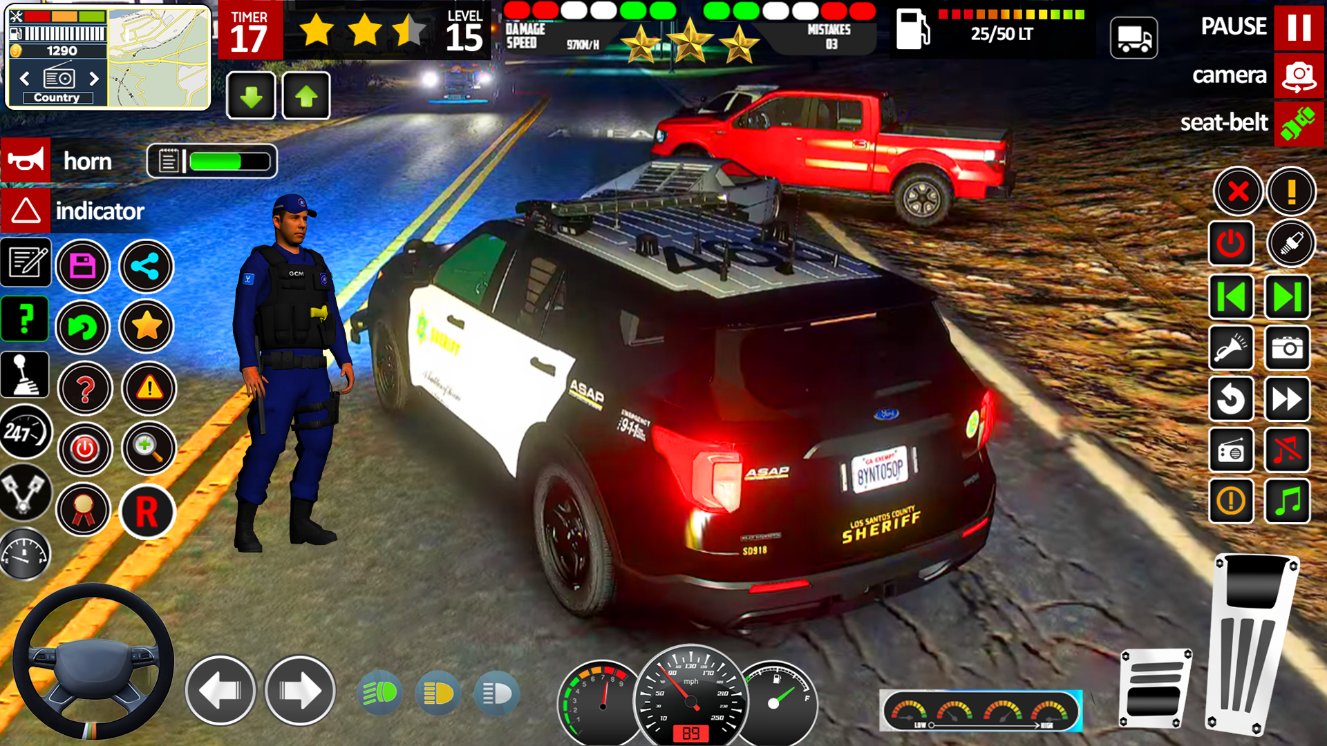 اسکرین شات 1 بازی US Police Car Parking Games 3D