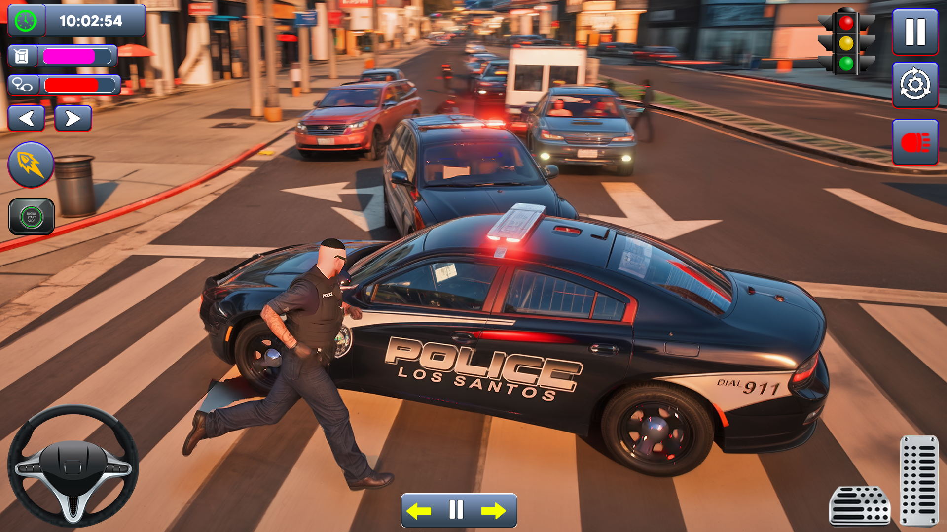 اسکرین شات 8 برنامه US Police Car Games 3D