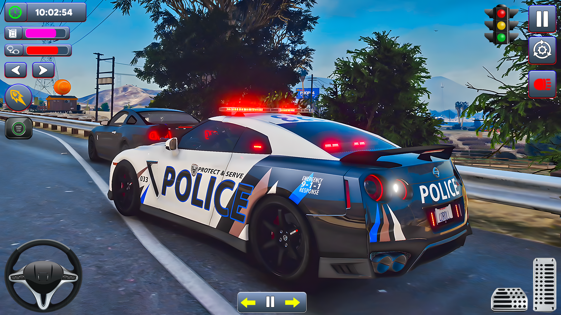 اسکرین شات 6 برنامه US Police Car Games 3D