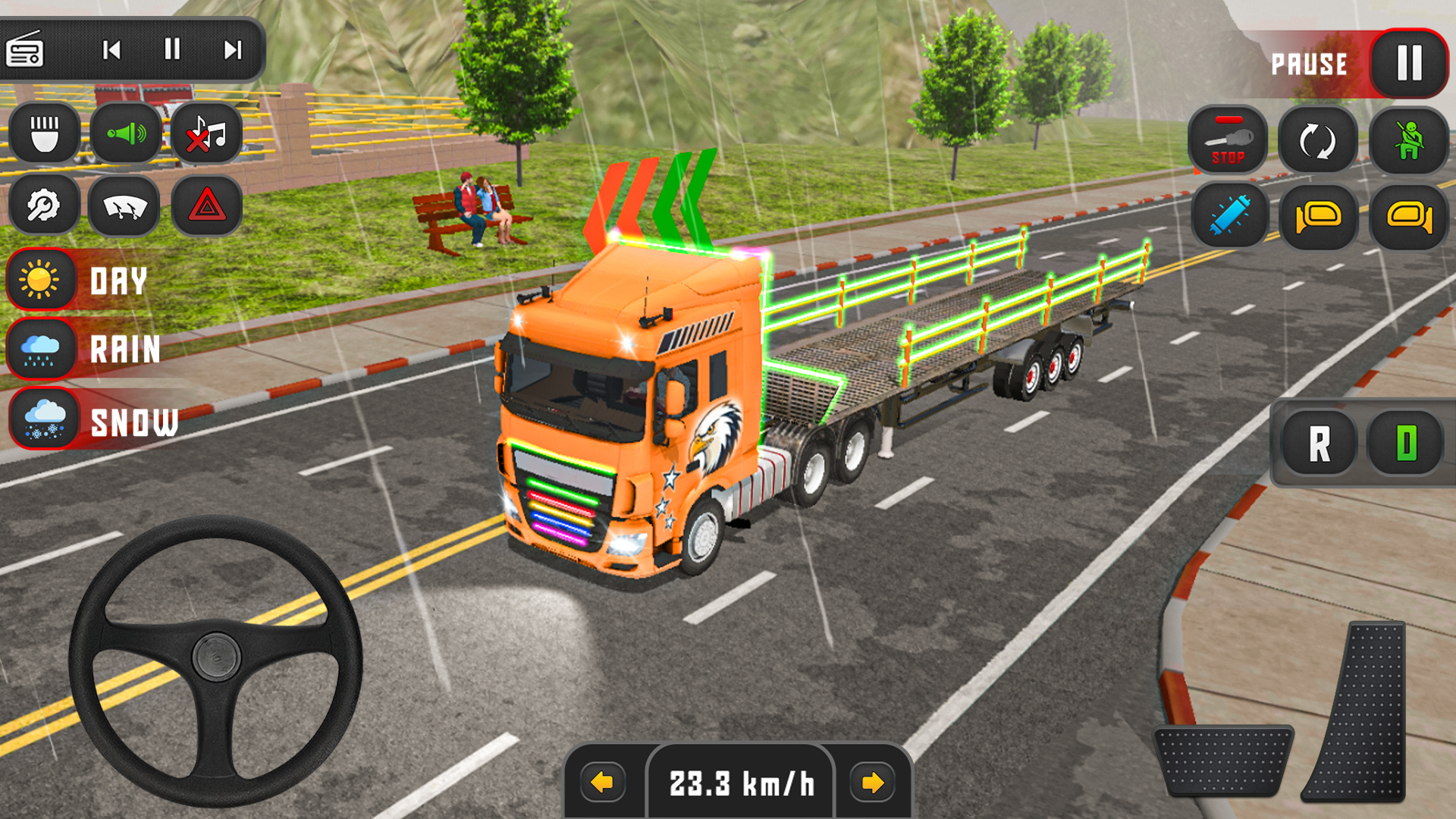 اسکرین شات 4 بازی City Truck Driving Game Sim 3D