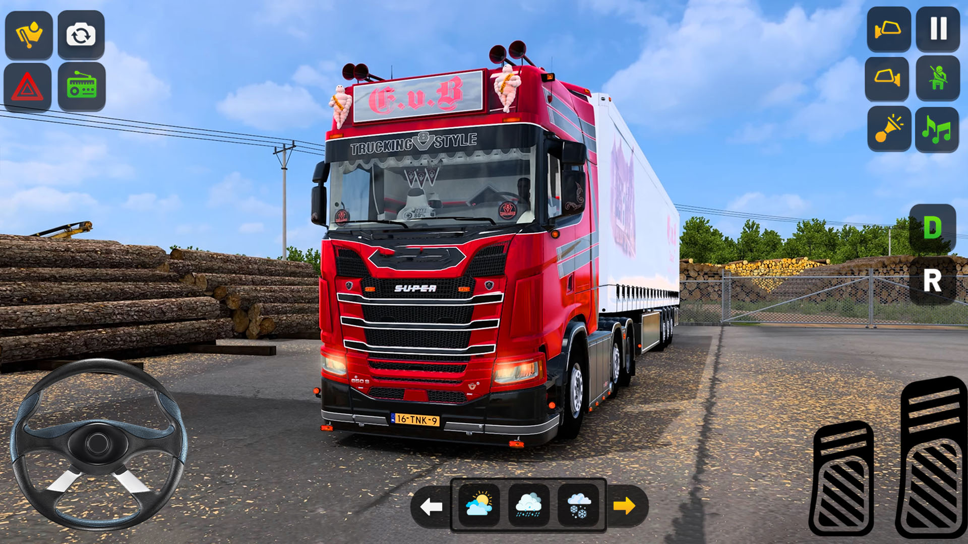 اسکرین شات 1 بازی City Truck Driving Game Sim 3D