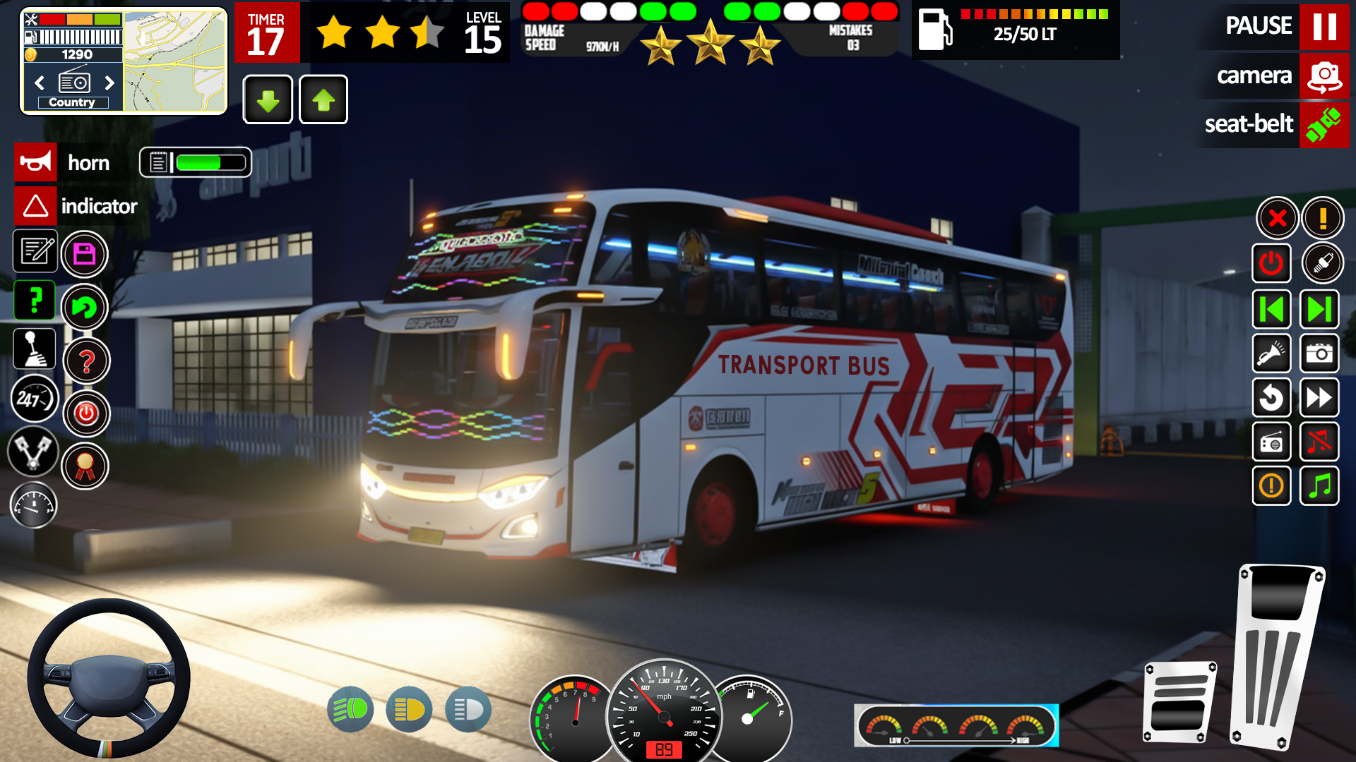 اسکرین شات 3 بازی US Bus Transport Simulator 3d