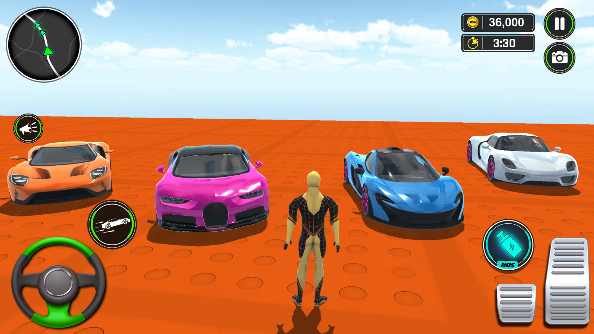 اسکرین شات 2 بازی Superhero Car Ramp Stunt Games