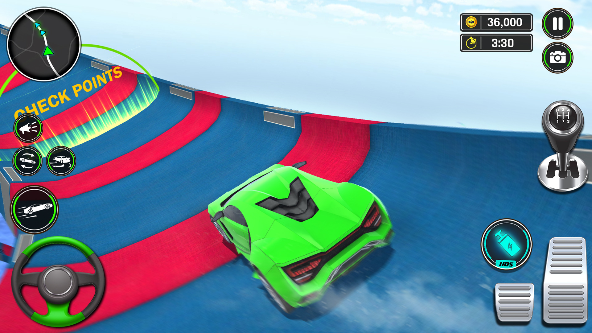 اسکرین شات 6 بازی Superhero Car Ramp Stunt Games