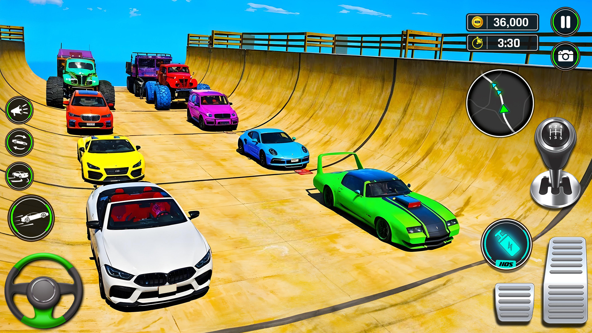 اسکرین شات 3 بازی Superhero Car Ramp Stunt Games