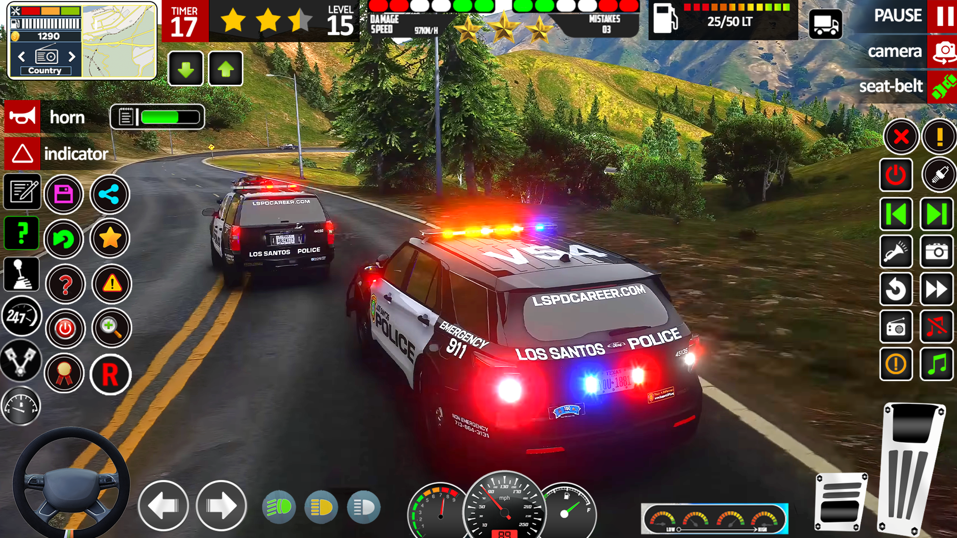 اسکرین شات 4 بازی Police Games: Cop Car Chase 3D