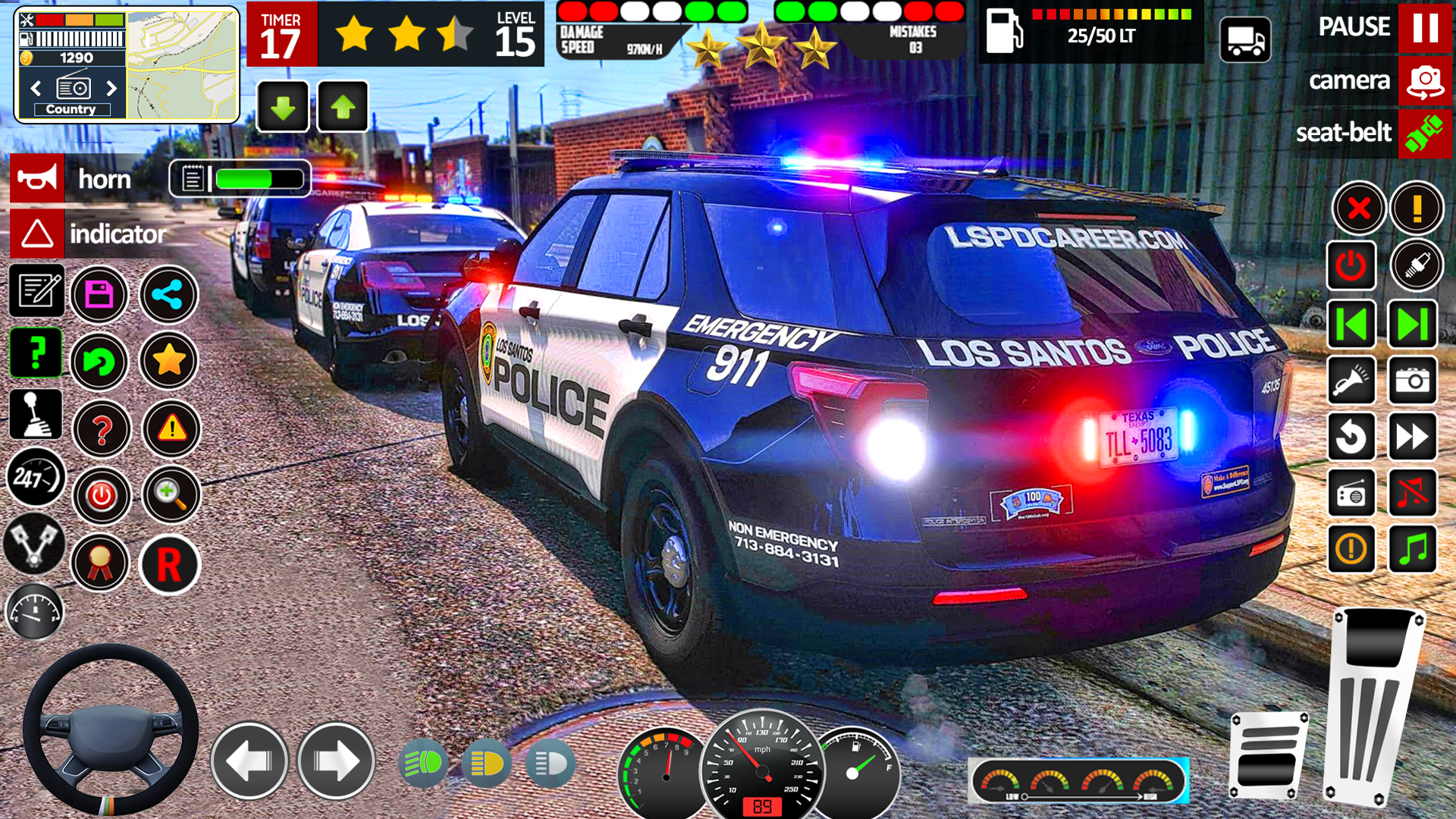 اسکرین شات 7 بازی Police Games: Cop Car Chase 3D