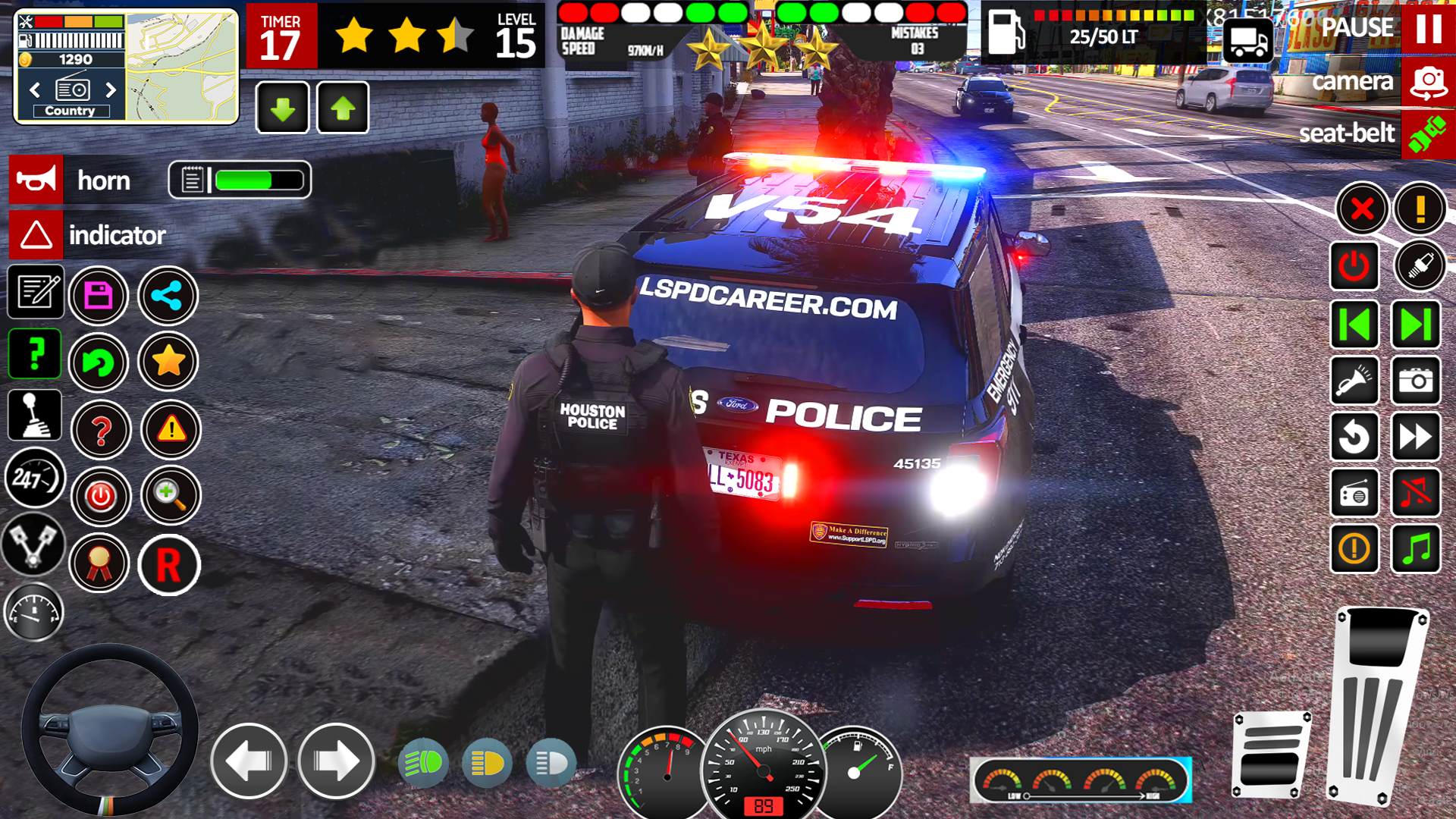 اسکرین شات 6 بازی Police Games: Cop Car Chase 3D