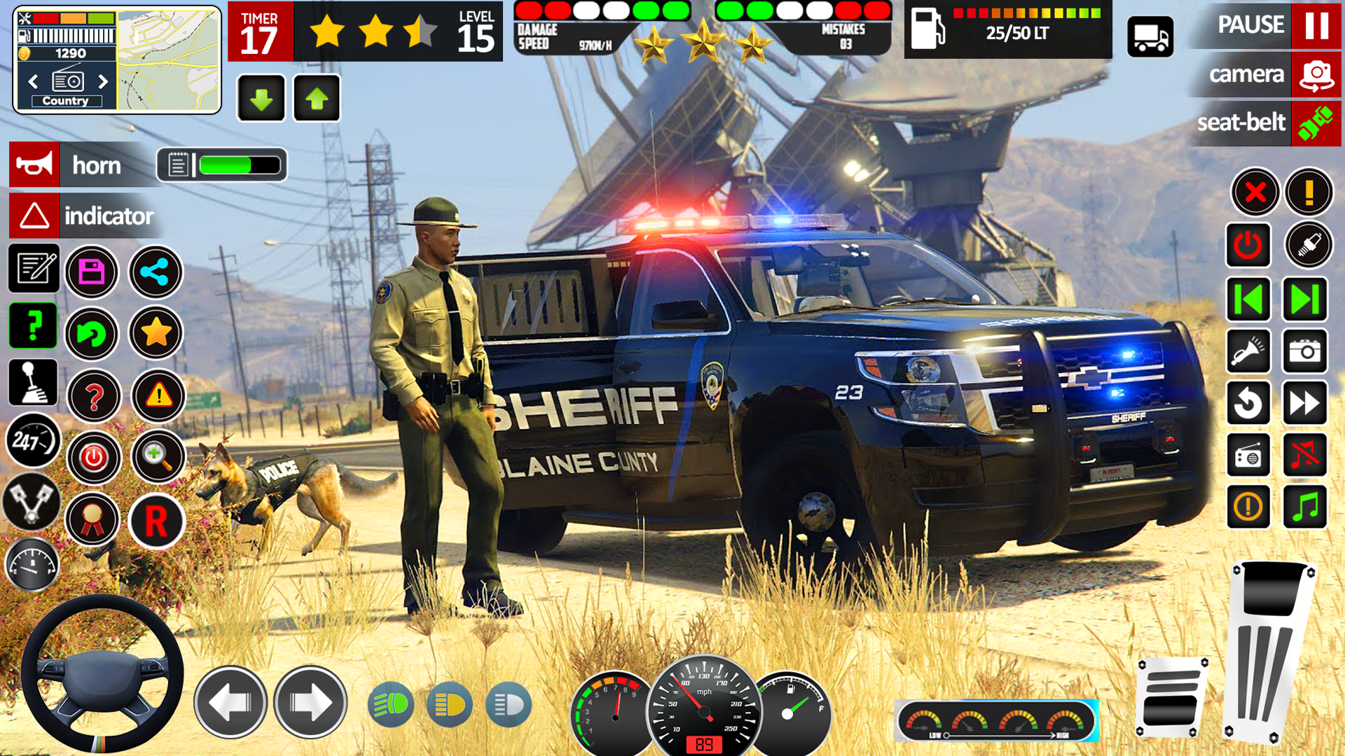 اسکرین شات 3 بازی Police Games: Cop Car Chase 3D