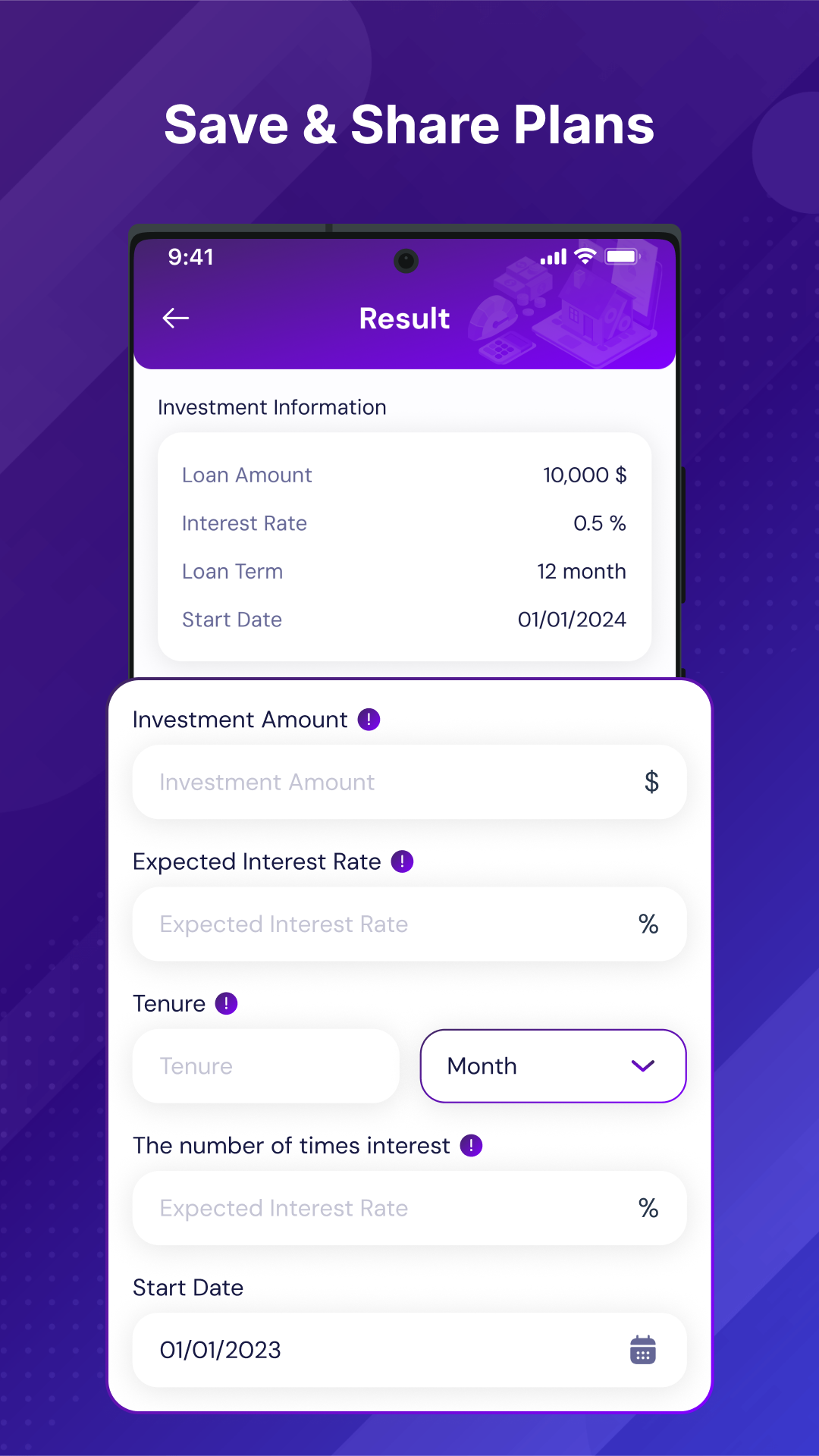 اسکرین شات 3 برنامه PayPlan: EMI Loan Calculator