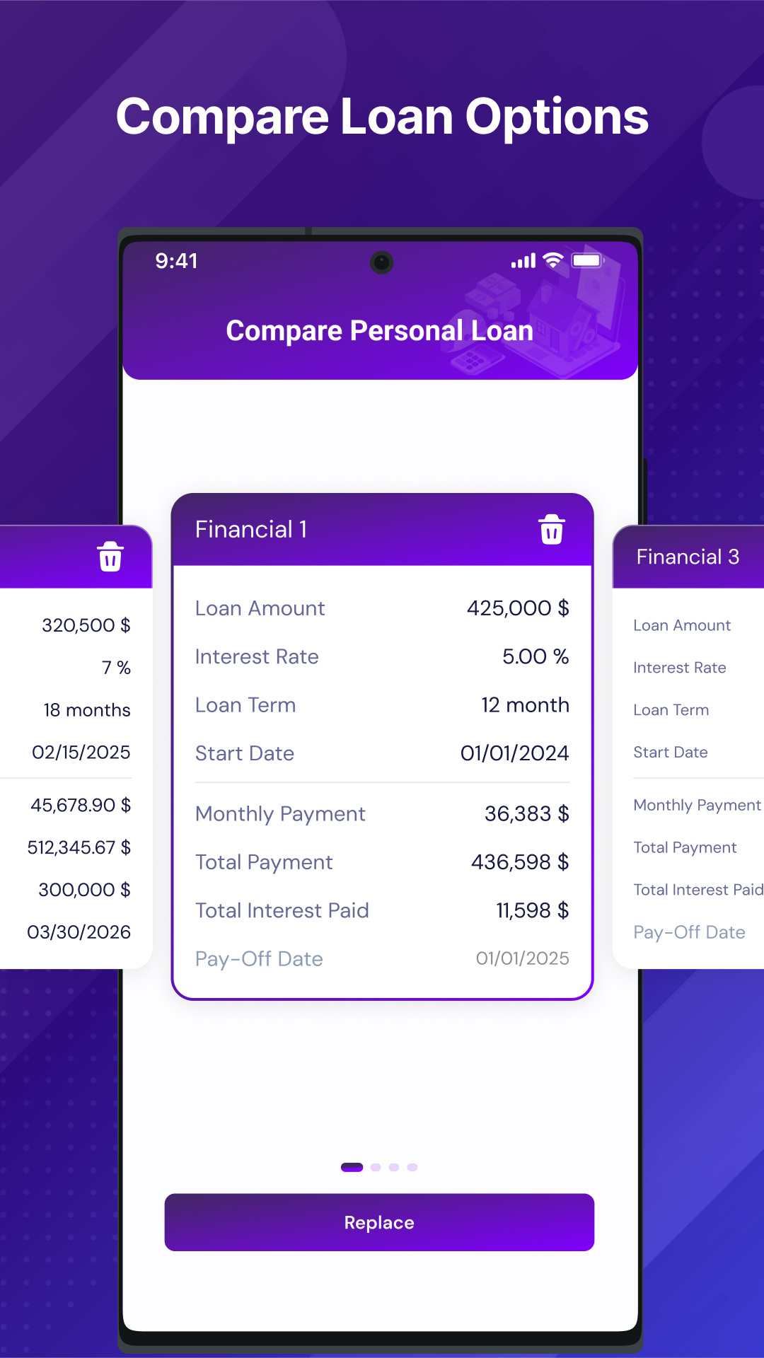 اسکرین شات 5 برنامه PayPlan: EMI Loan Calculator