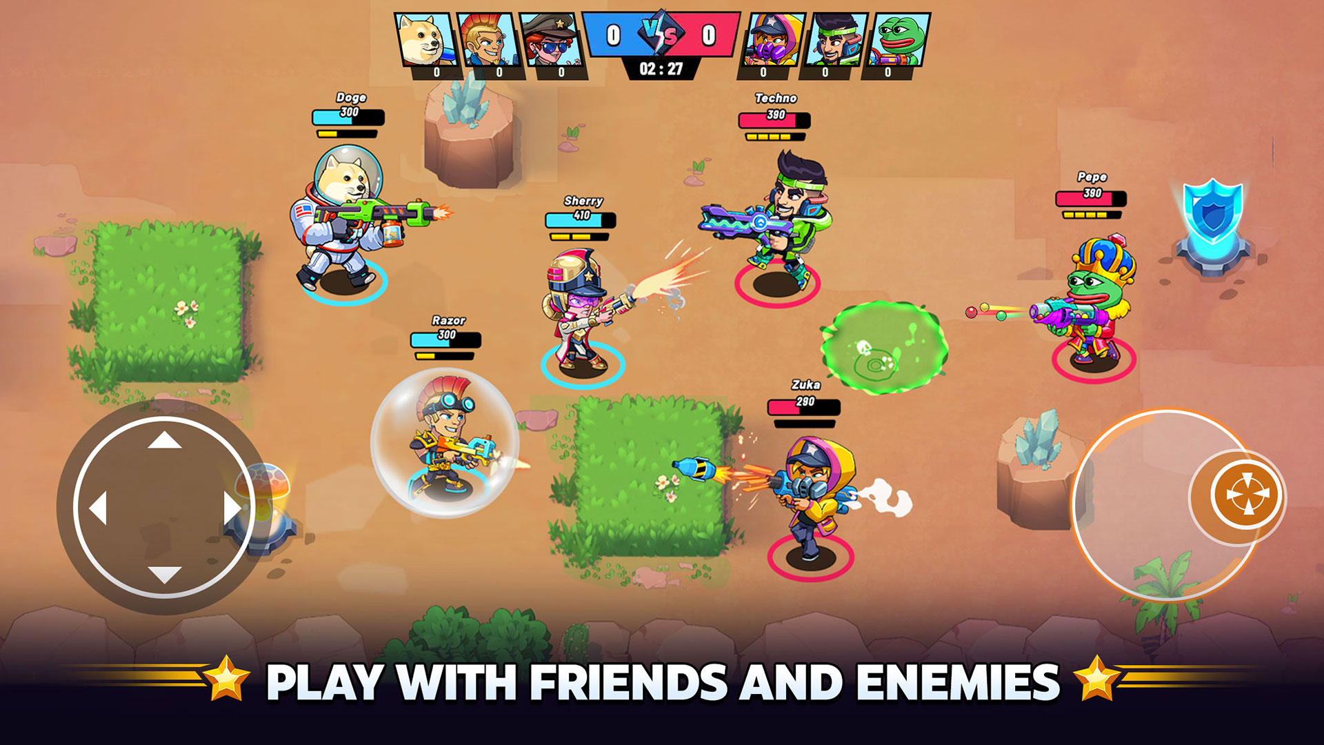 اسکرین شات 6 بازی Battle Stars: 4v4 TDM & BR