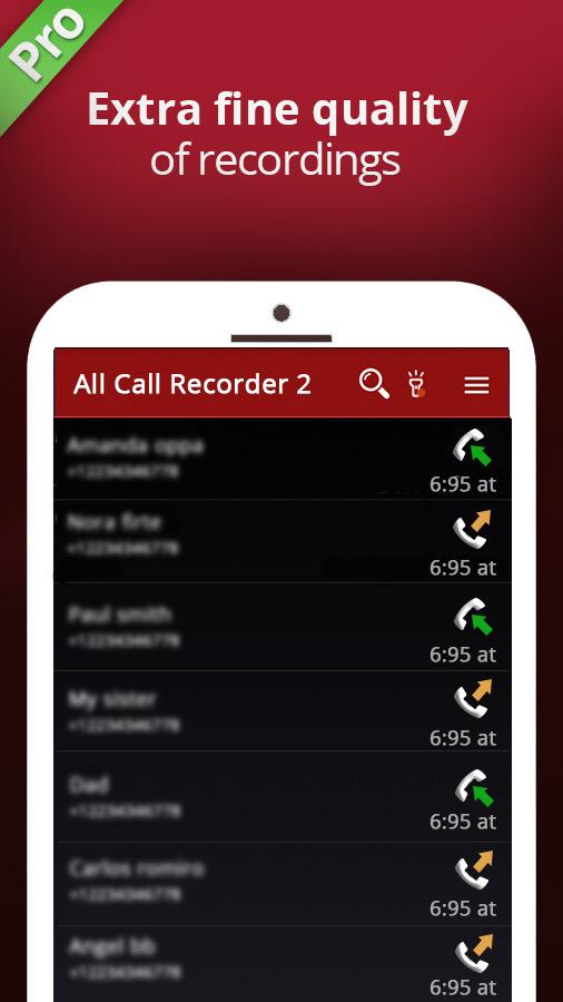 اسکرین شات 3 برنامه All Call Recorder Automatic 2