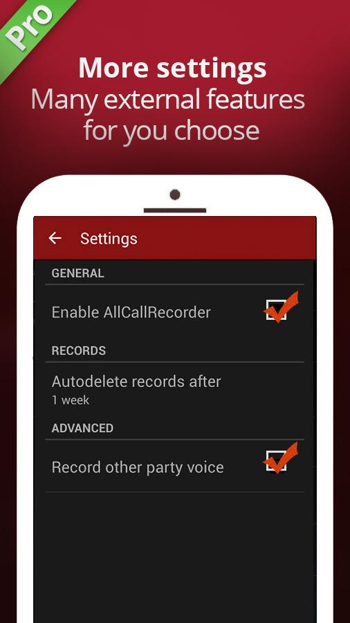 اسکرین شات 2 برنامه All Call Recorder Automatic 2