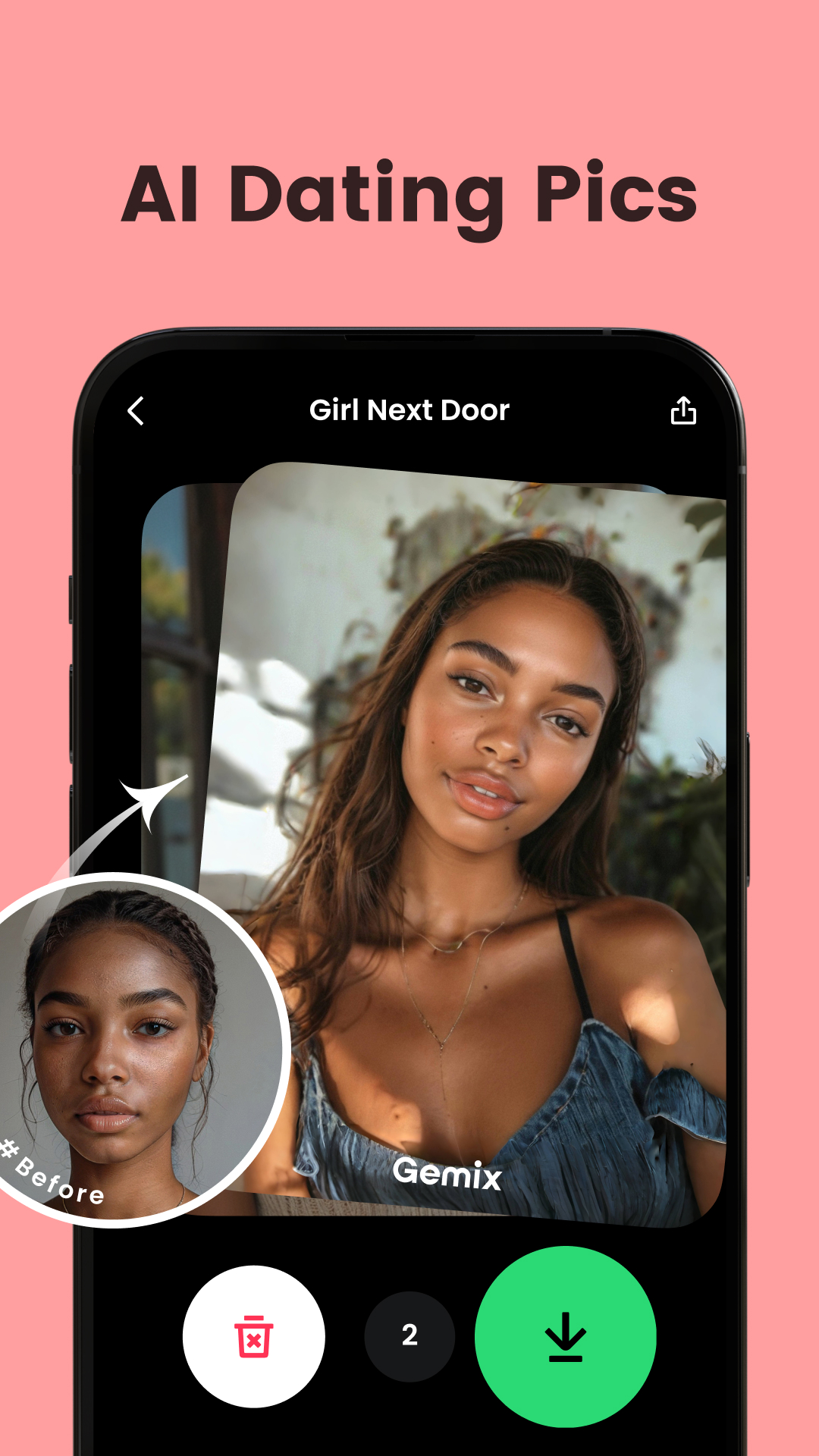 اسکرین شات 7 برنامه Gemix-AI Photo Generator