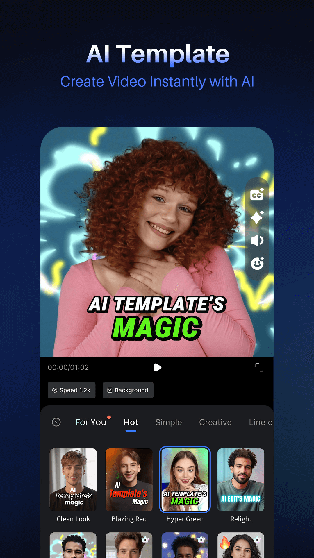 اسکرین شات 1 برنامه Vmake AI Captions