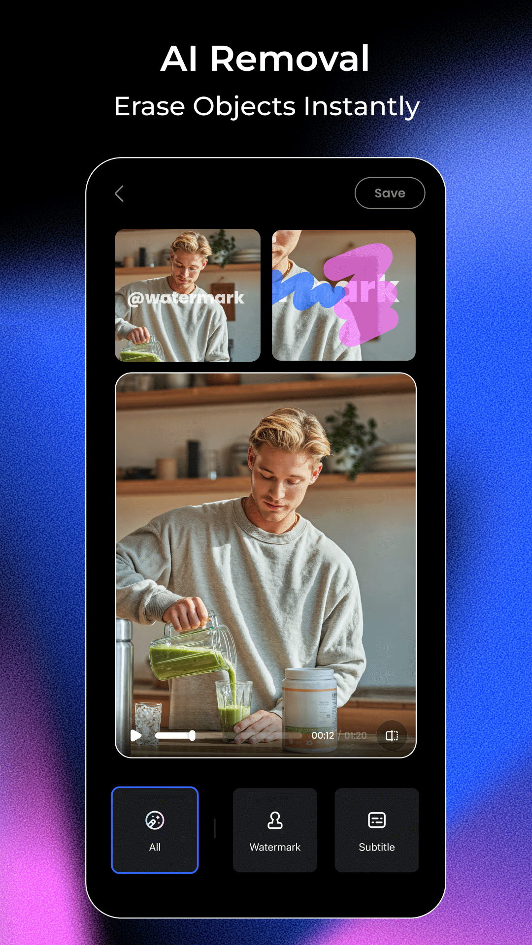 اسکرین شات 5 برنامه Vmake: AI Talking Video Editor