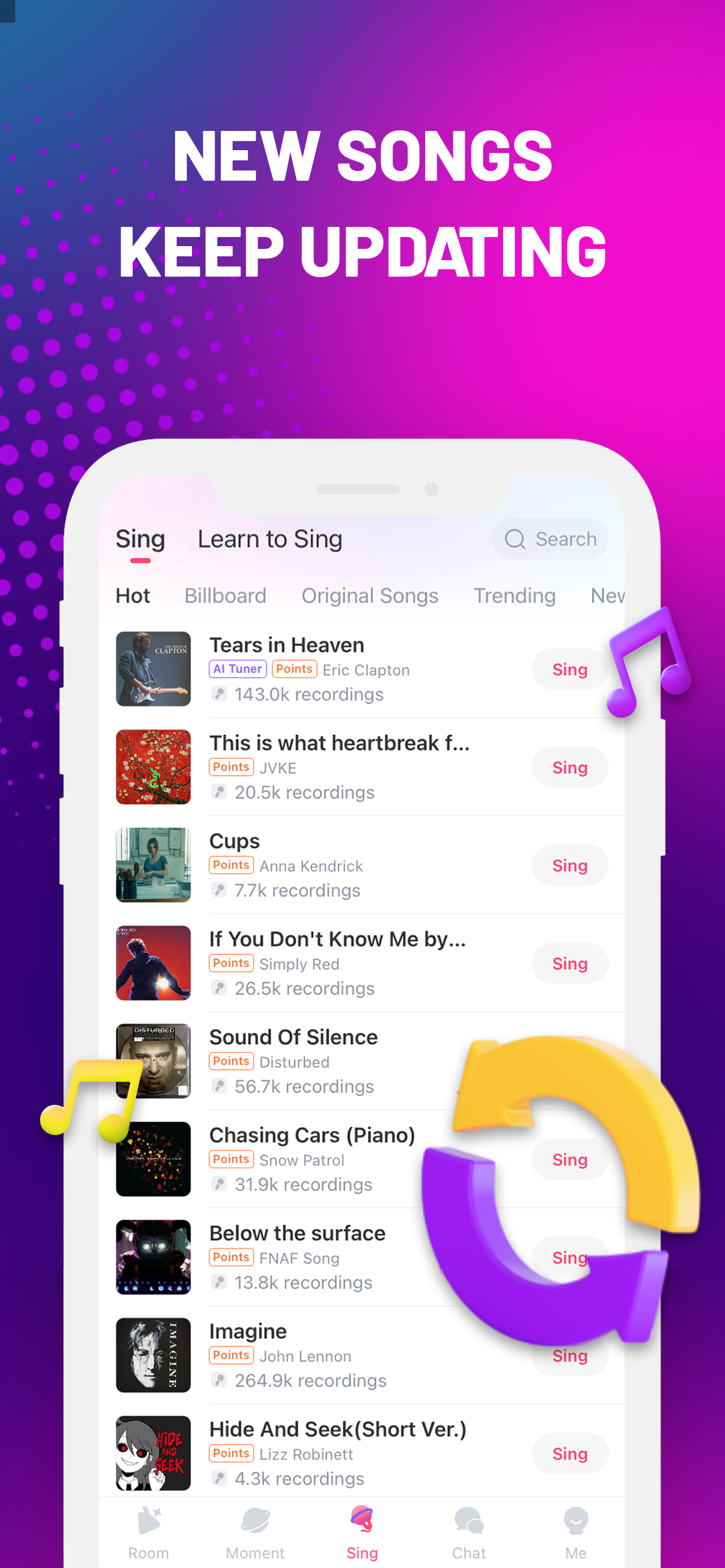 اسکرین شات 2 برنامه starmaker (استار میکر)