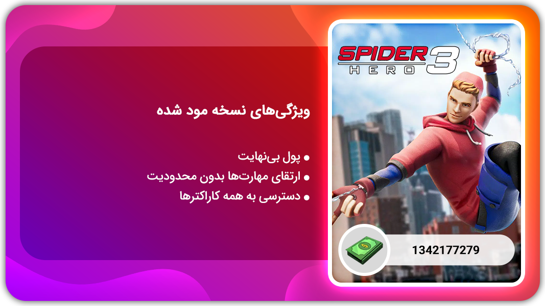 اسکرین شات 1 بازی اسپایدر فایتر 3 | نسخه مود شده