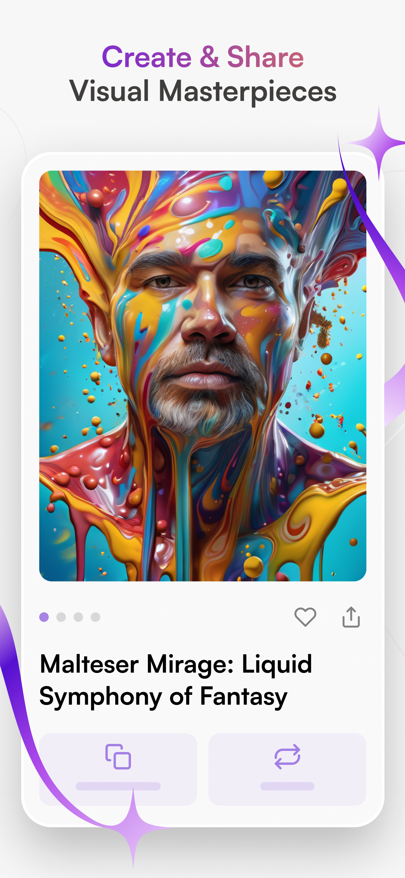اسکرین شات 1 برنامه starryai - AI Art Generator