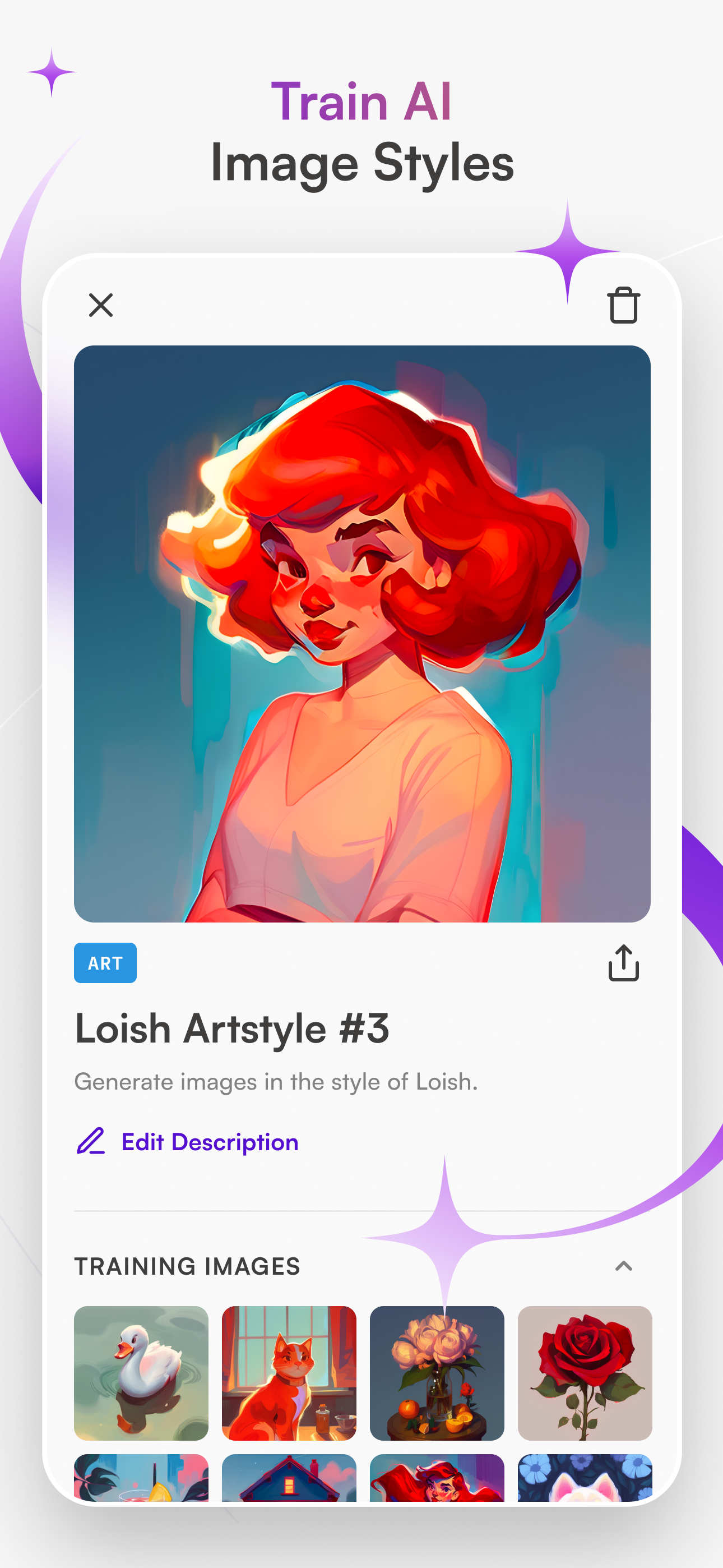 اسکرین شات 4 برنامه starryai - AI Art Generator