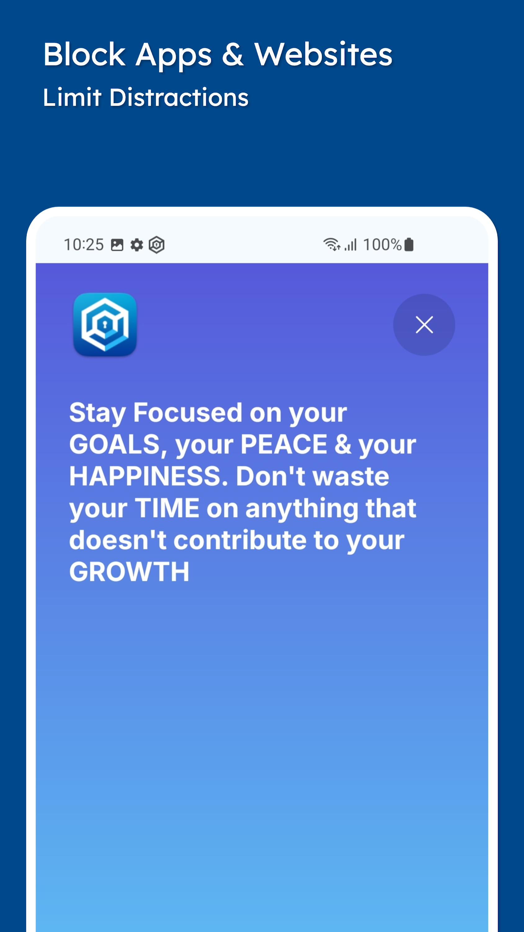 اسکرین شات 2 برنامه Stay Focused: Site/App Blocker