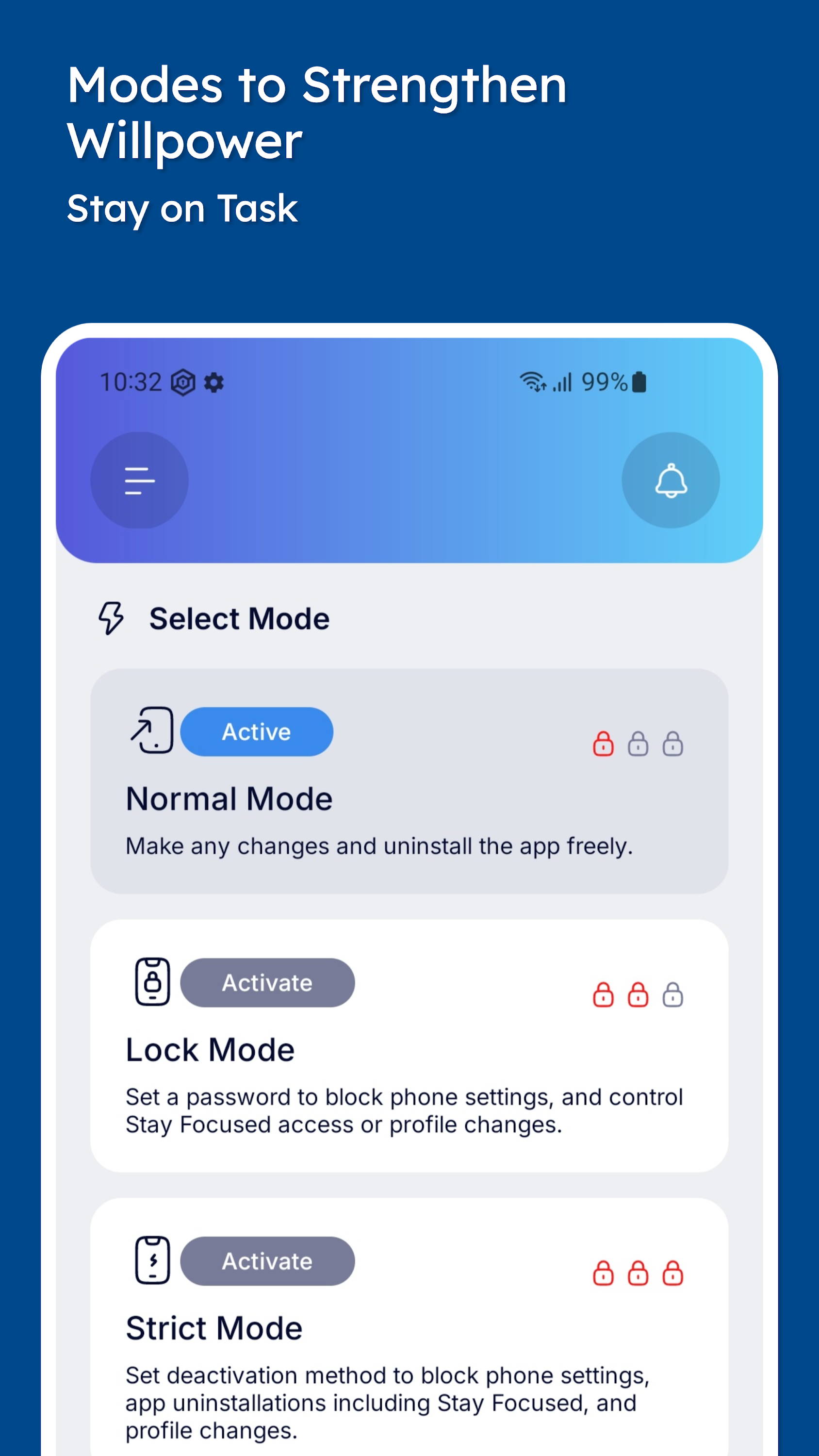 اسکرین شات 4 برنامه Stay Focused: Site/App Blocker