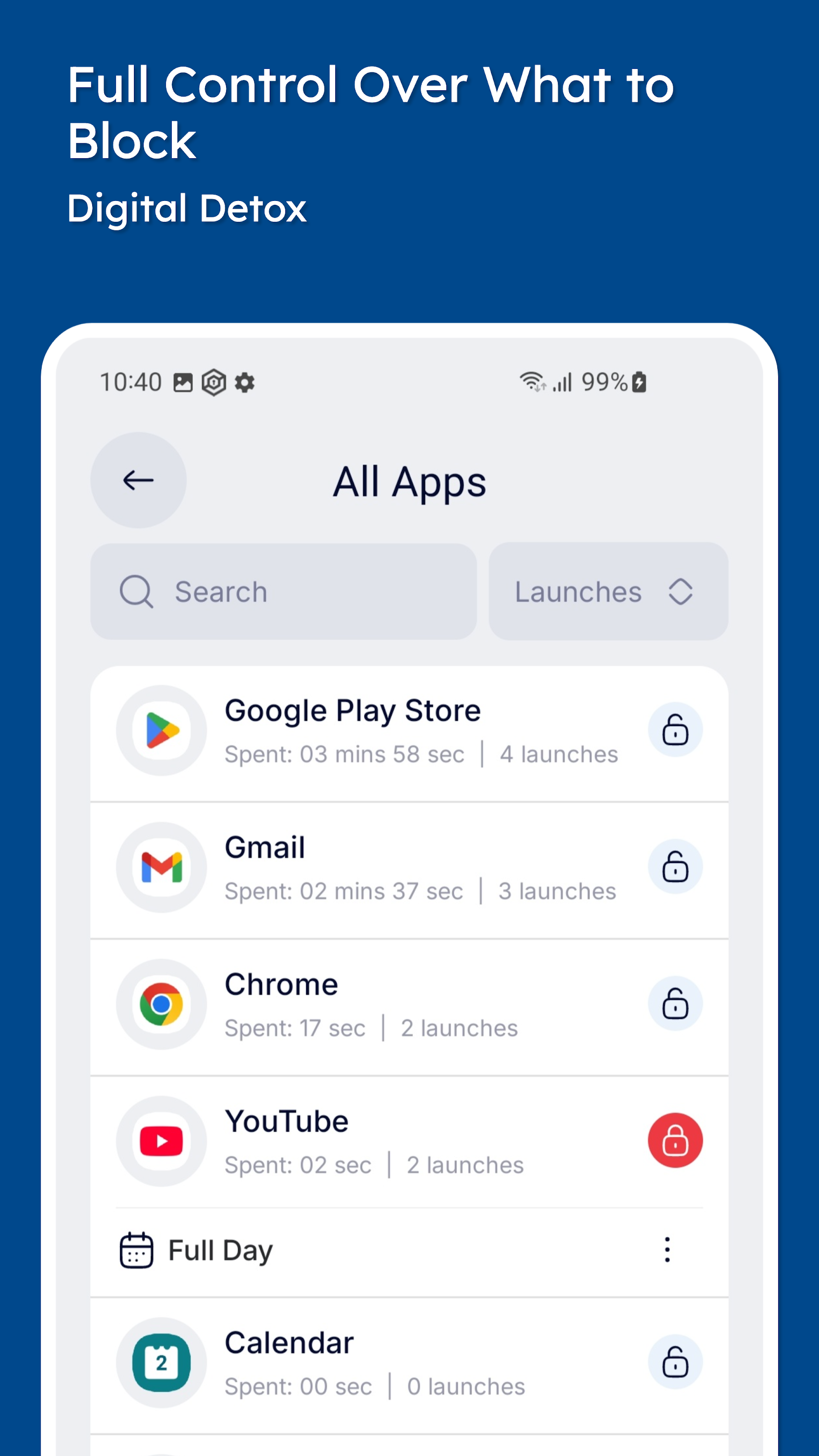 اسکرین شات 6 برنامه Stay Focused: Site/App Blocker