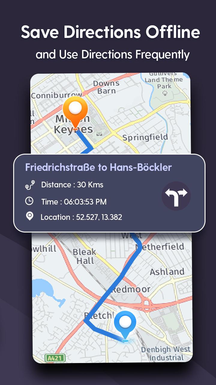 اسکرین شات 7 برنامه Offline Route Maps