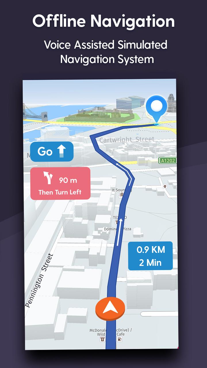 اسکرین شات 4 برنامه Offline Route Maps