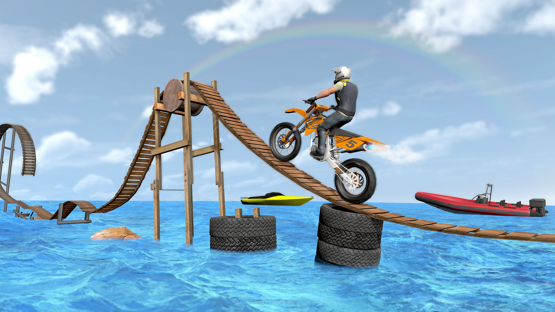 اسکرین شات 3 بازی Stunt Bike Games: Bike Racing