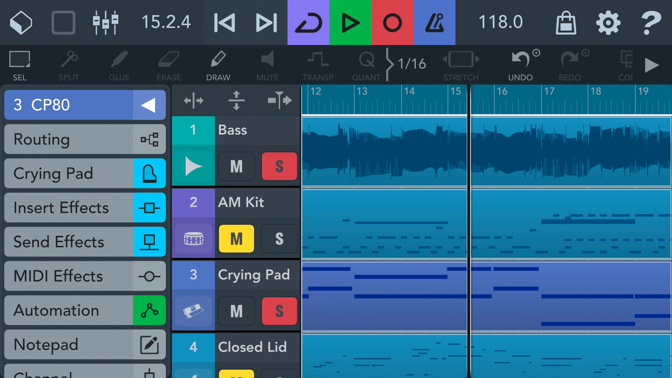 اسکرین شات 1 برنامه Cubasis LE 3 Trial