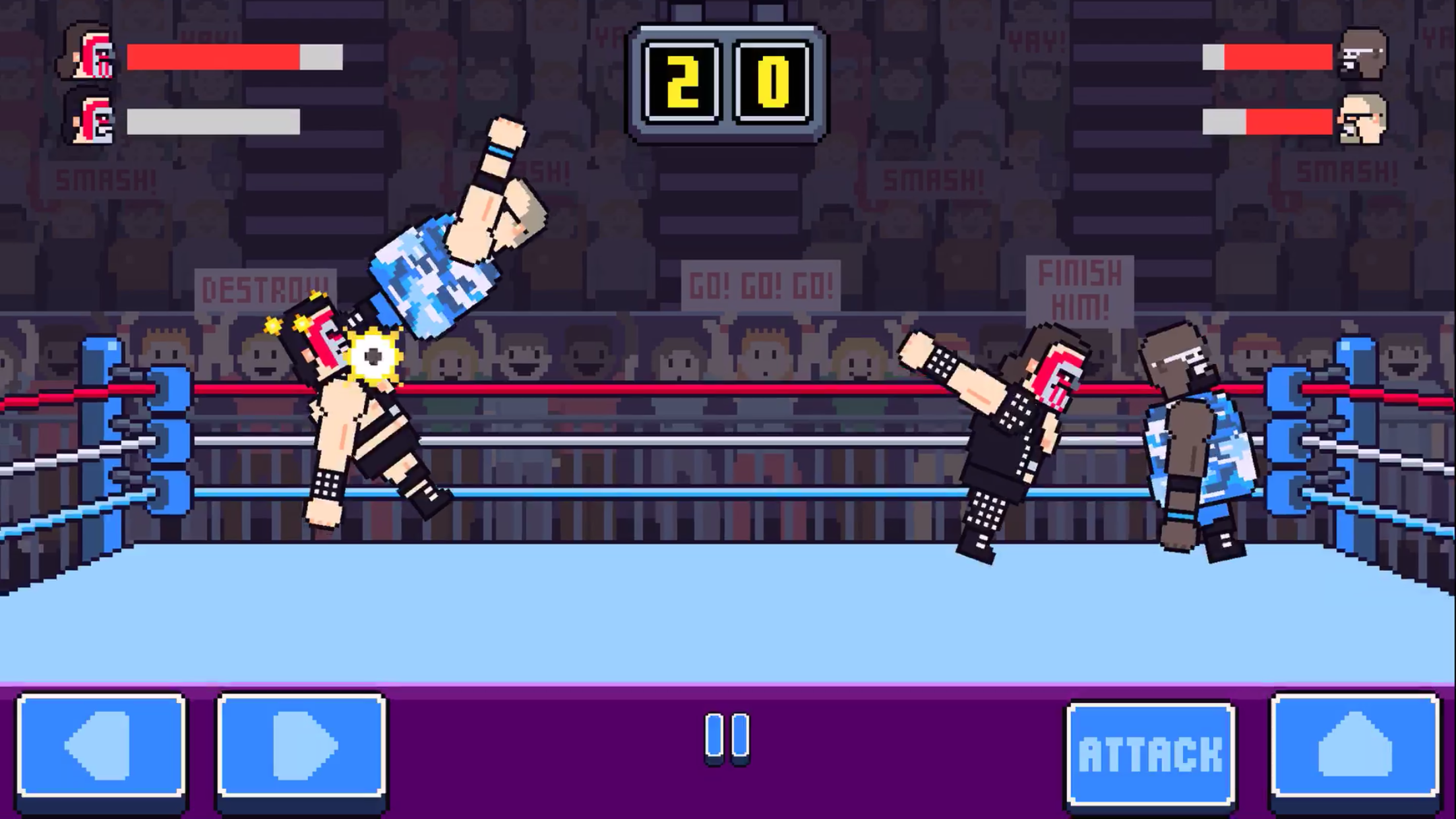 اسکرین شات 2 بازی Rowdy Wrestling